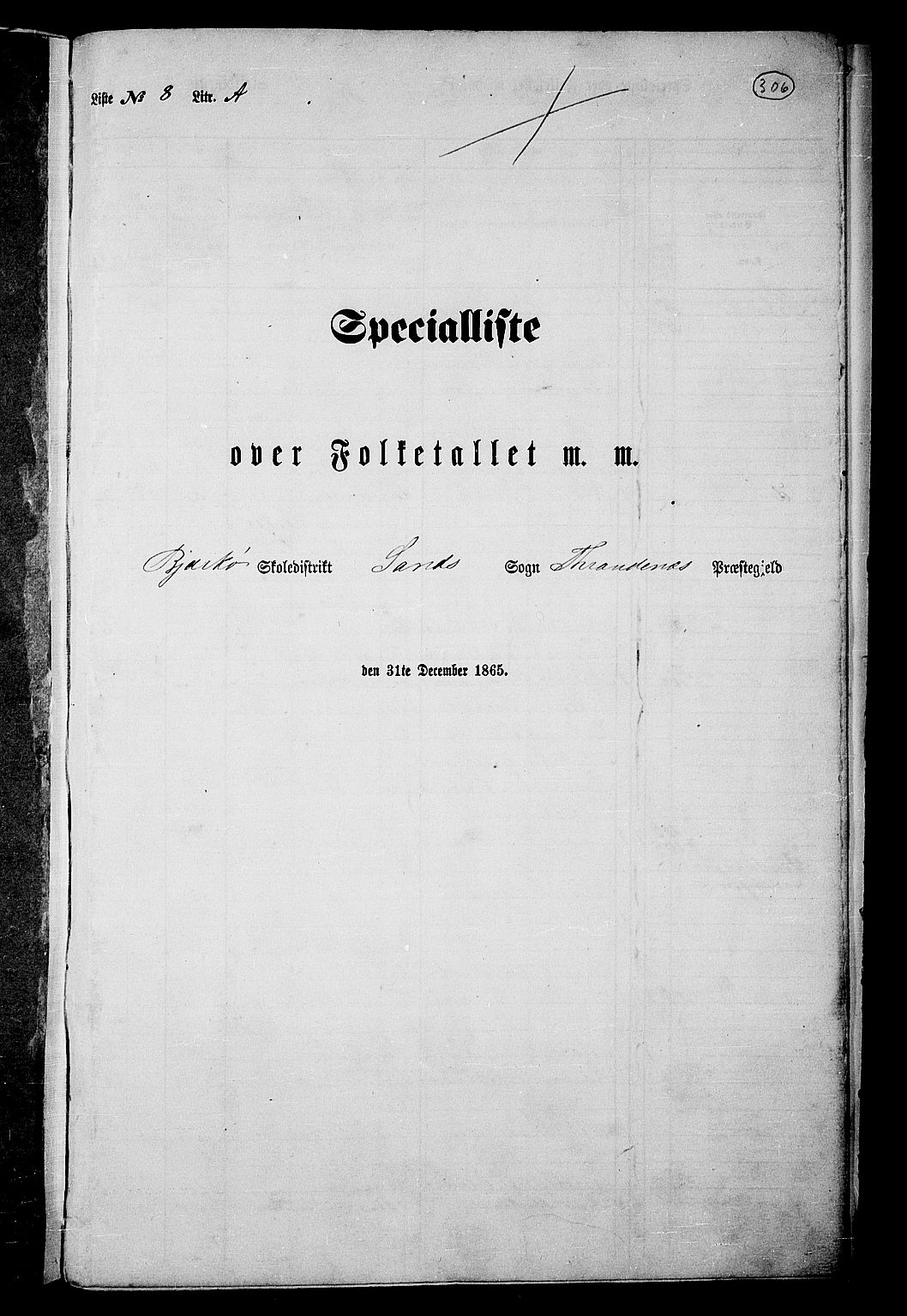 RA, Folketelling 1865 for 1914P Trondenes prestegjeld, 1865, s. 186