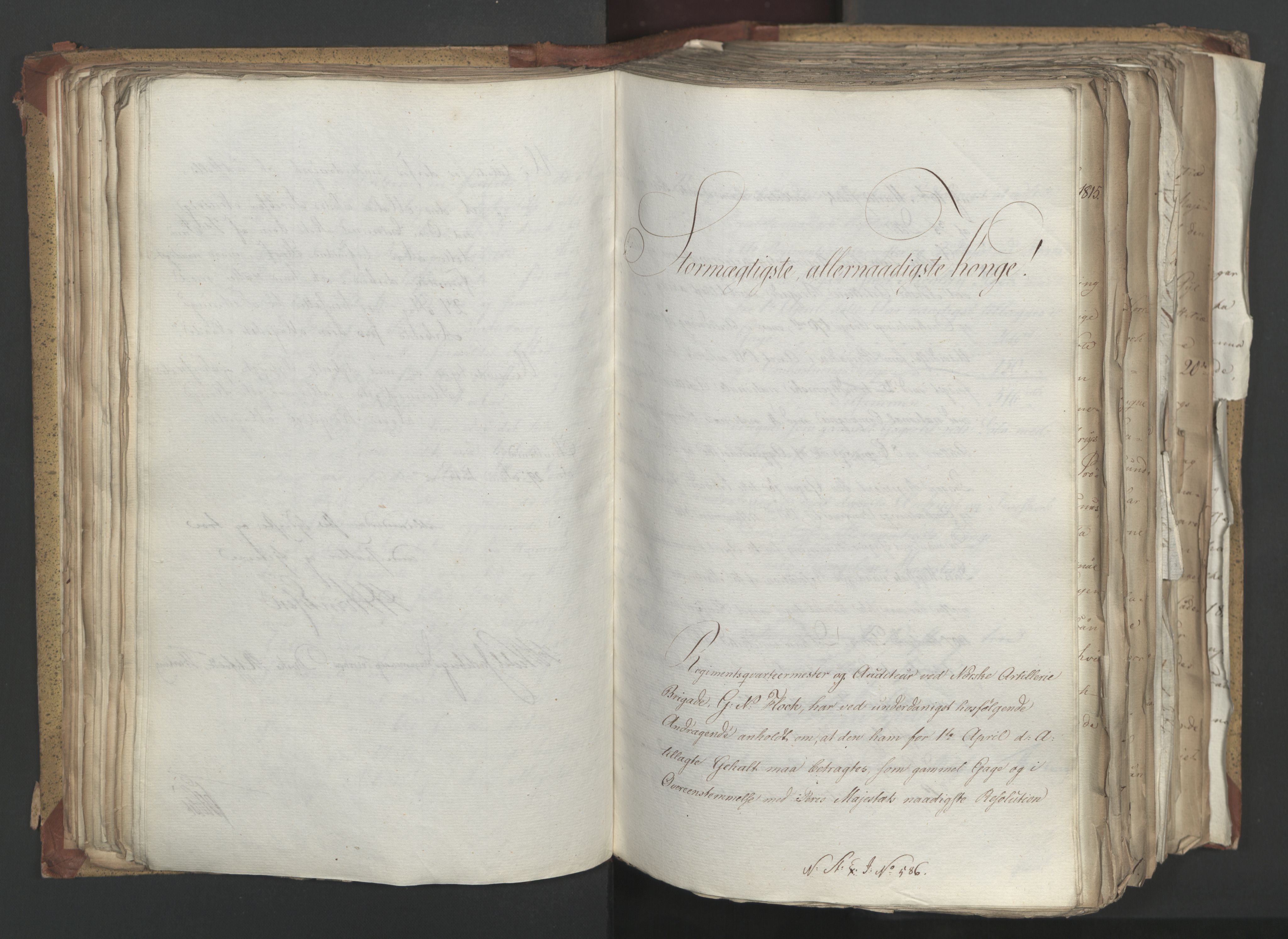 Statsrådsavdelingen i Stockholm, AV/RA-S-1003/D/Da/L0003: Regjeringsinnstillinger nr. 519-787, 1815, s. 144