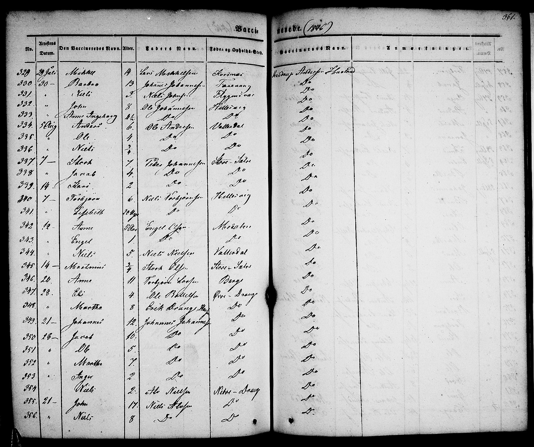 Tysnes sokneprestembete, AV/SAB-A-78601/H/Haa: Ministerialbok nr. A 9, 1837-1848, s. 361