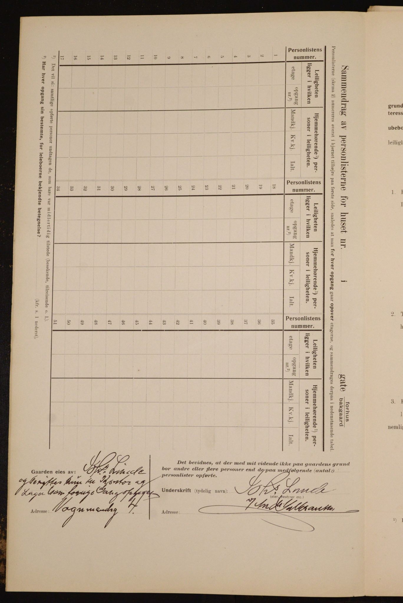 OBA, Kommunal folketelling 1.2.1910 for Kristiania, 1910, s. 117736