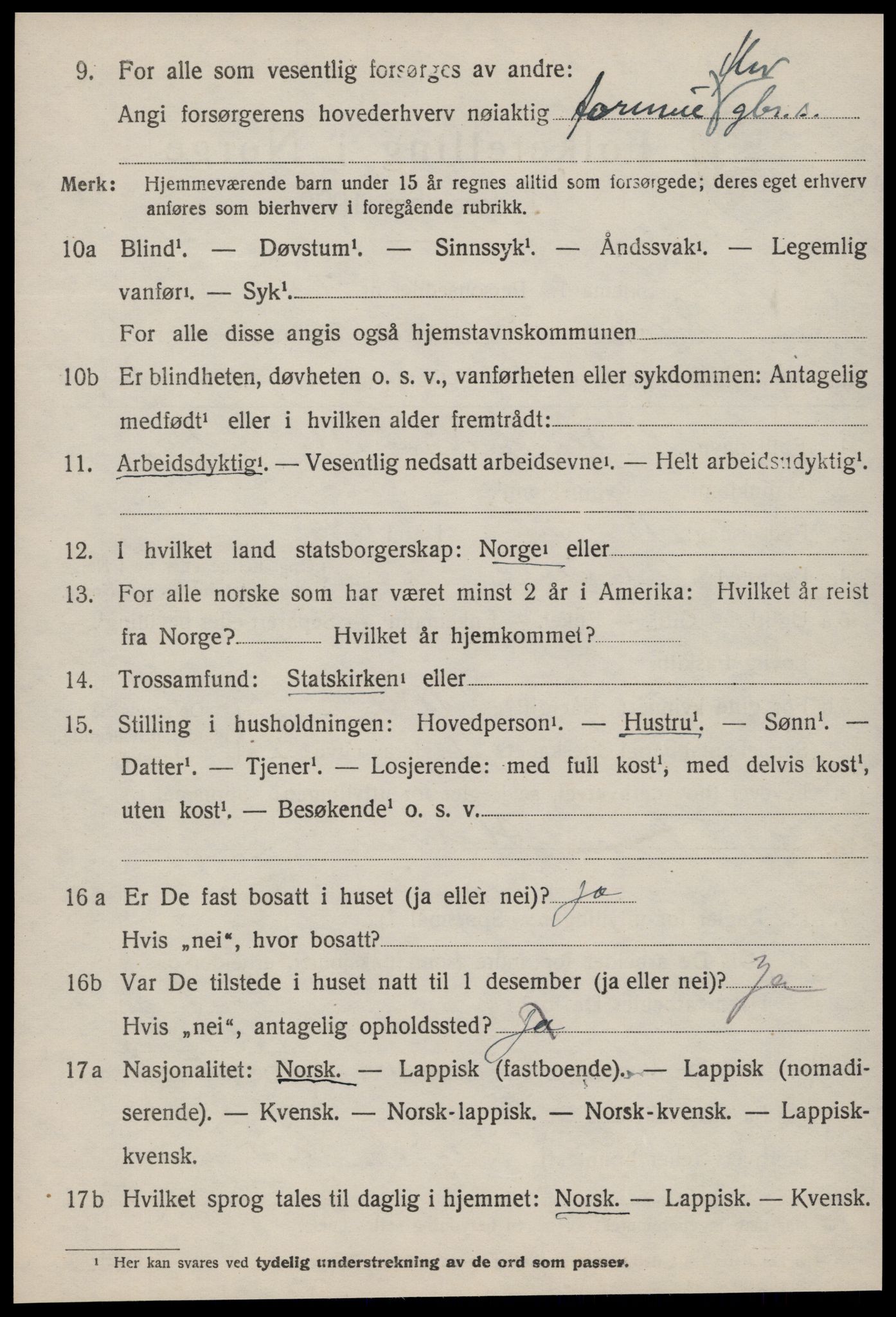 SAT, Folketelling 1920 for 1621 Ørland herred, 1920, s. 4496