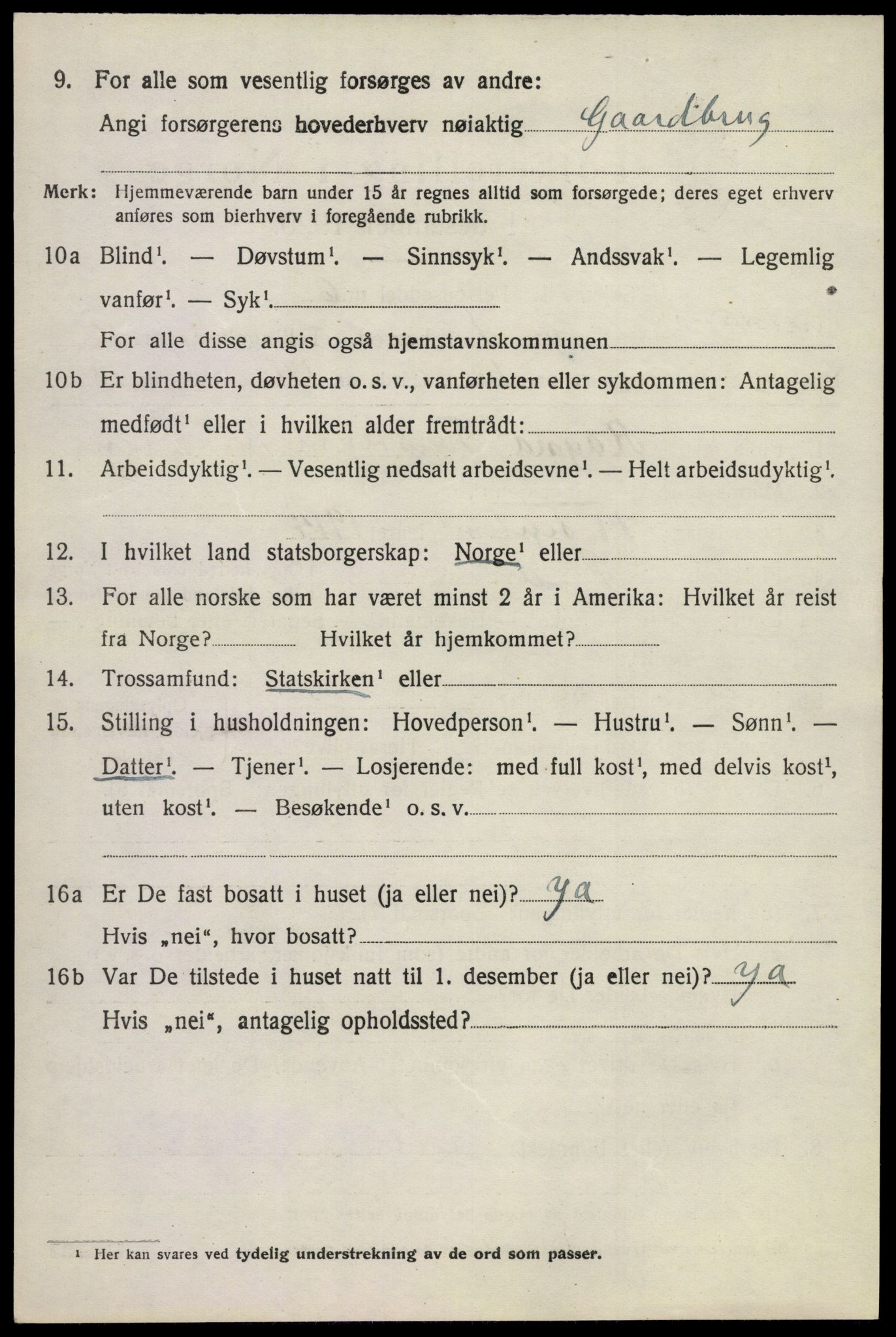SAKO, Folketelling 1920 for 0630 Øvre Sandsvær herred, 1920, s. 5729