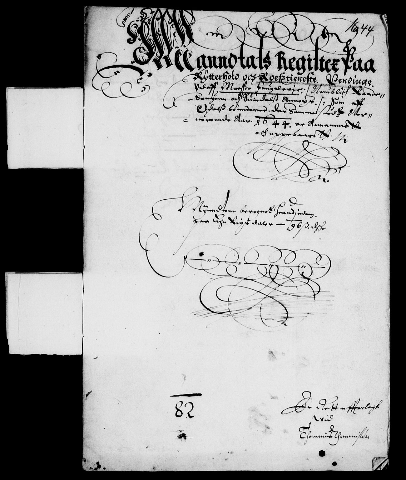 Rentekammeret inntil 1814, Reviderte regnskaper, Lensregnskaper, RA/EA-5023/R/Rb/Rba/L0181: Akershus len, 1644-1645