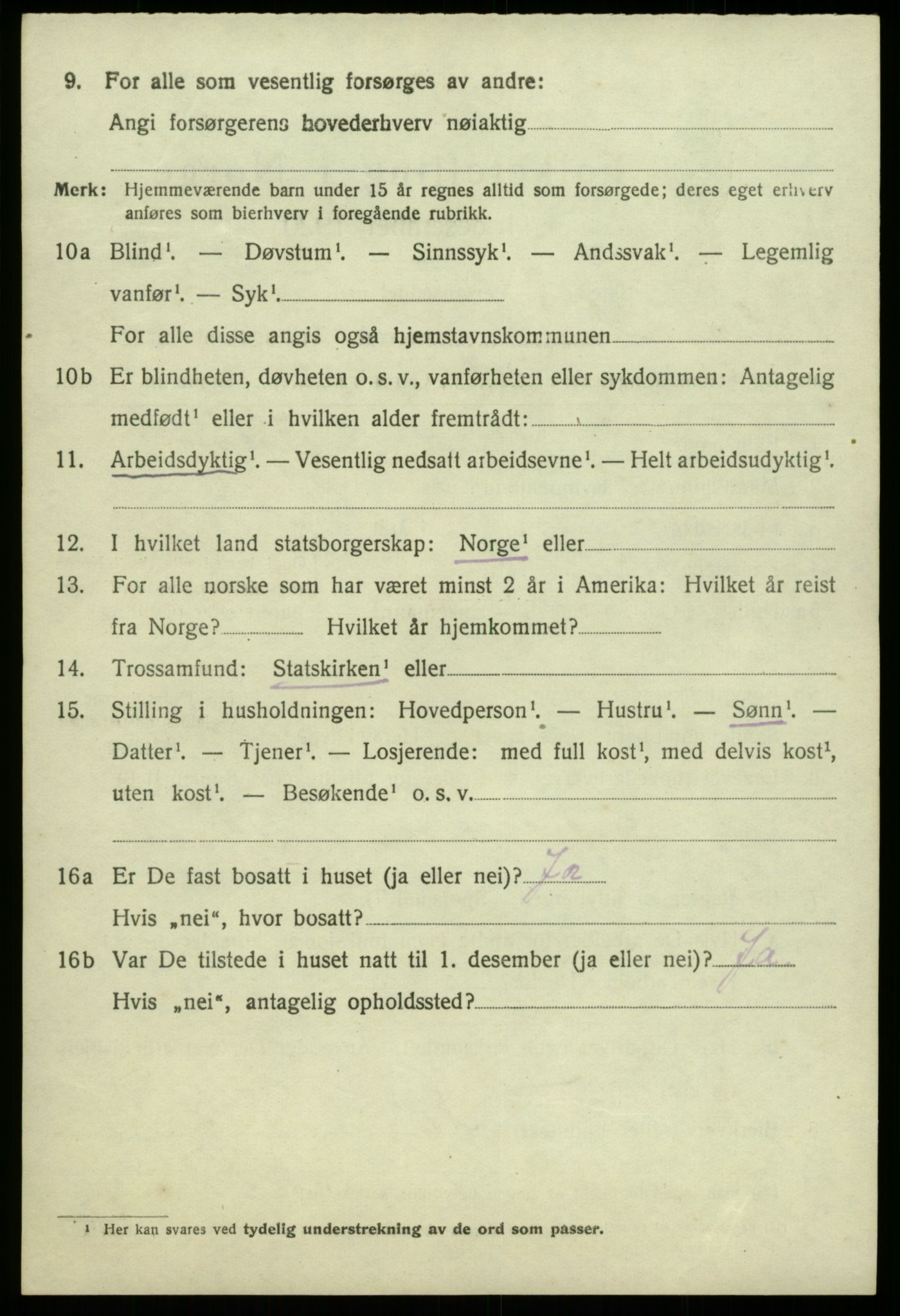 SAB, Folketelling 1920 for 1238 Kvam herred, 1920, s. 9856