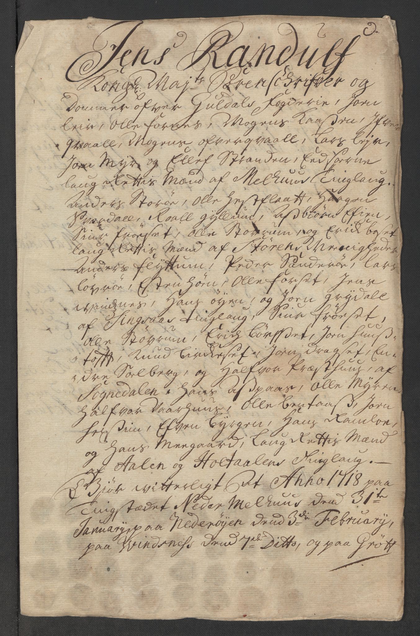 Rentekammeret inntil 1814, Reviderte regnskaper, Fogderegnskap, RA/EA-4092/R60/L3969: Fogderegnskap Orkdal og Gauldal, 1717, s. 312