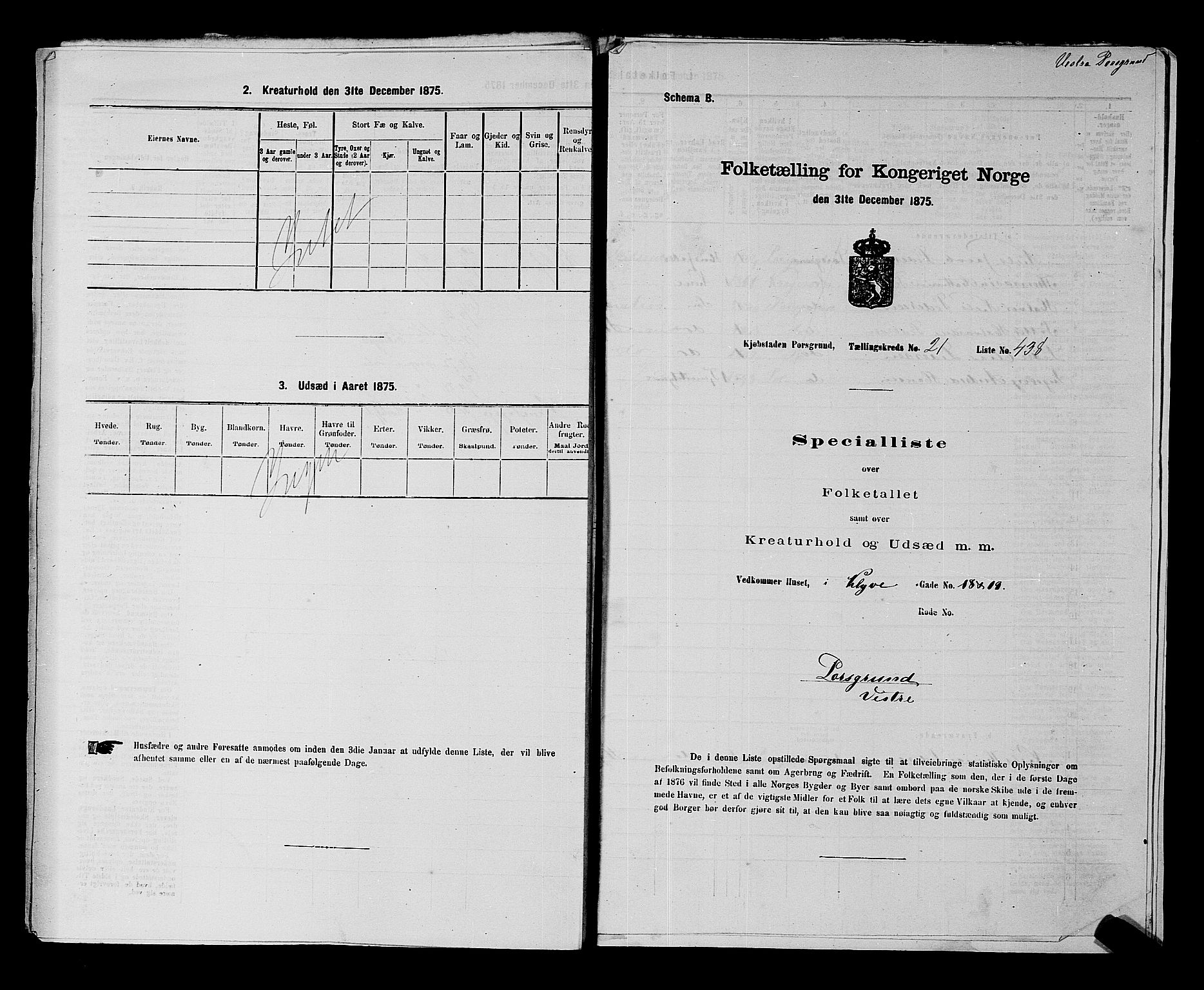 SAKO, Folketelling 1875 for 0805P Porsgrunn prestegjeld, 1875, s. 983