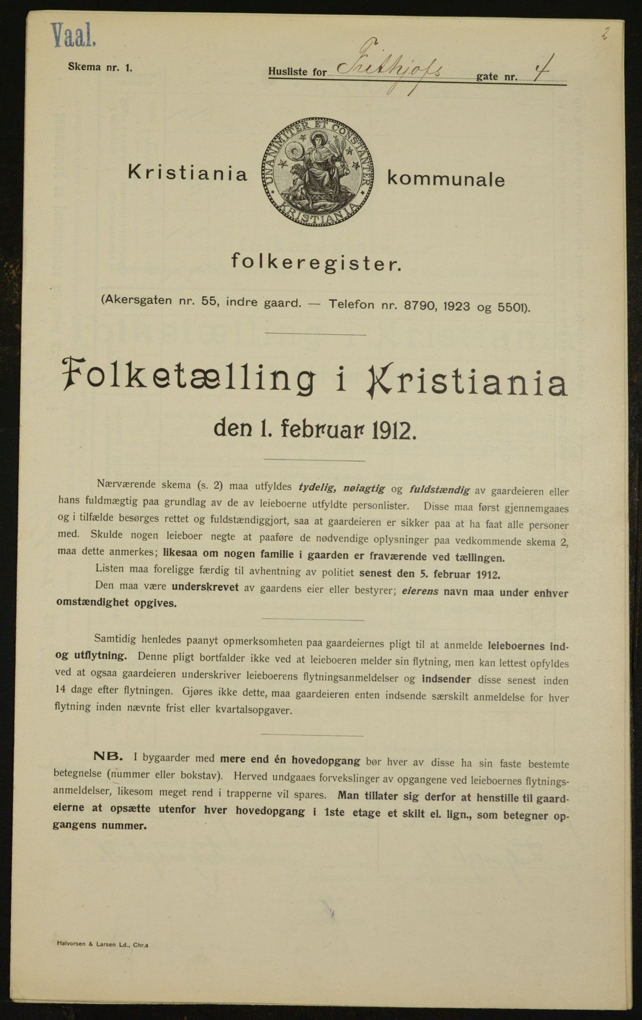OBA, Kommunal folketelling 1.2.1912 for Kristiania, 1912, s. 26702