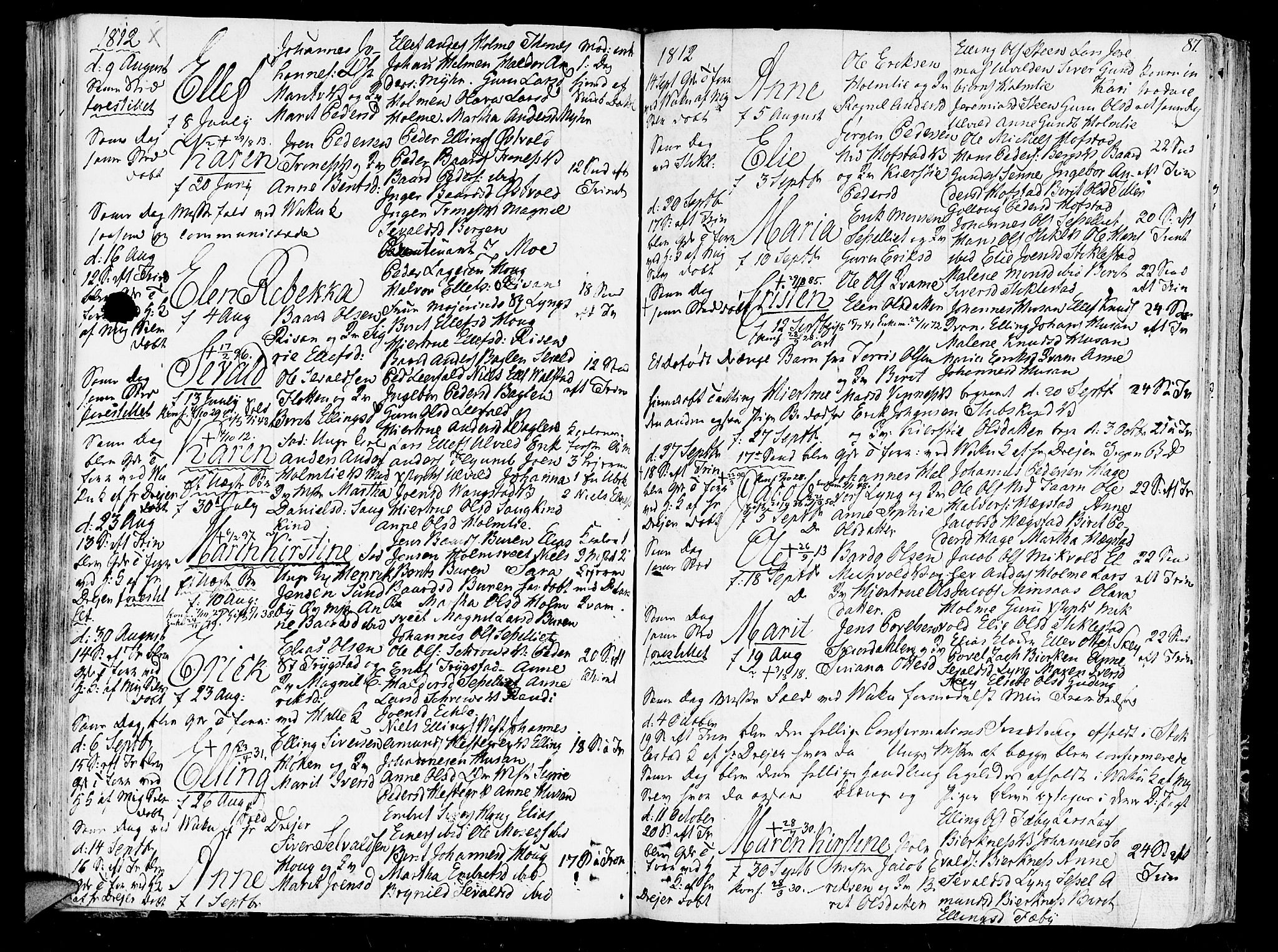 Ministerialprotokoller, klokkerbøker og fødselsregistre - Nord-Trøndelag, AV/SAT-A-1458/723/L0233: Ministerialbok nr. 723A04, 1805-1816, s. 87