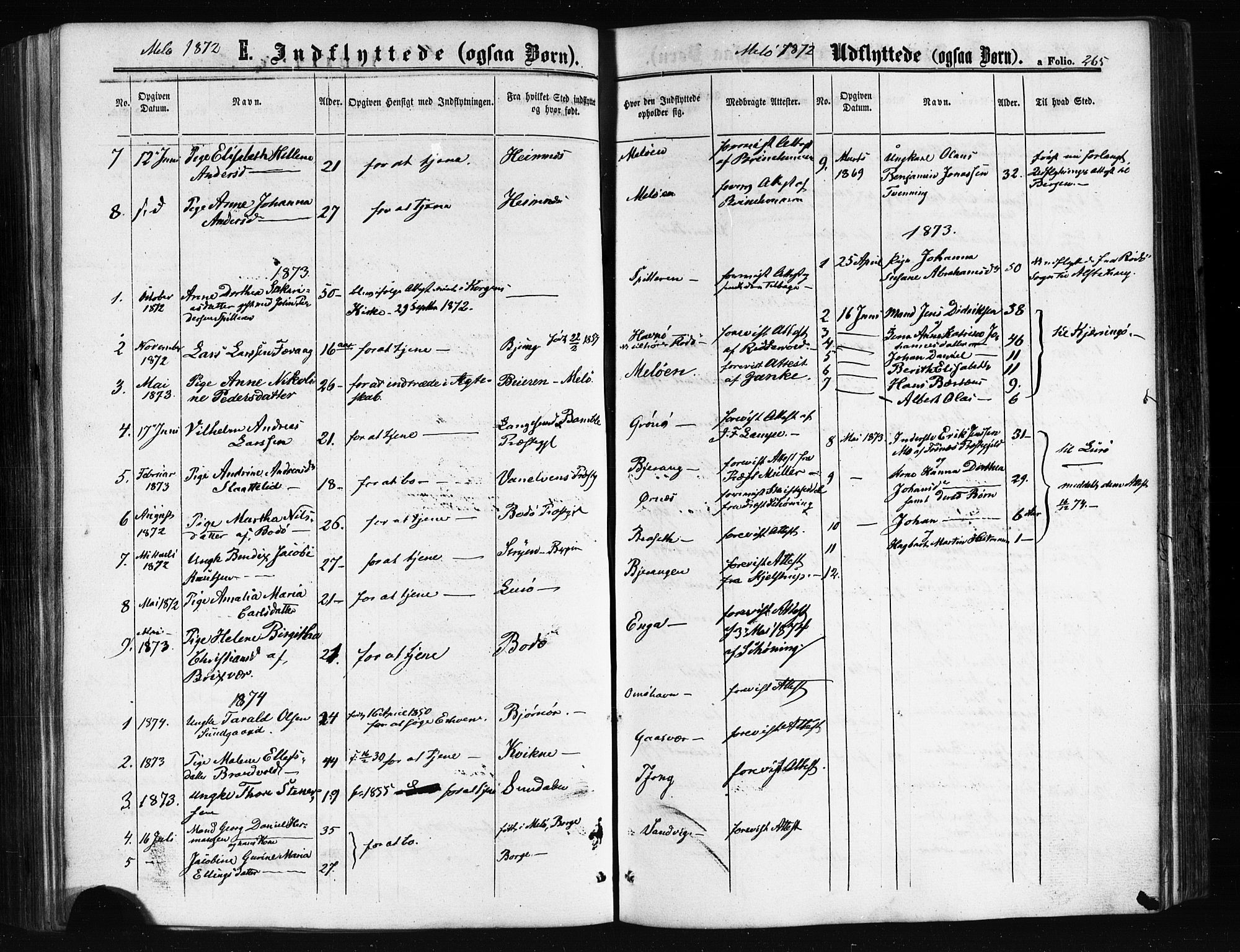 Ministerialprotokoller, klokkerbøker og fødselsregistre - Nordland, AV/SAT-A-1459/841/L0607: Ministerialbok nr. 841A11 /2, 1863-1877, s. 265