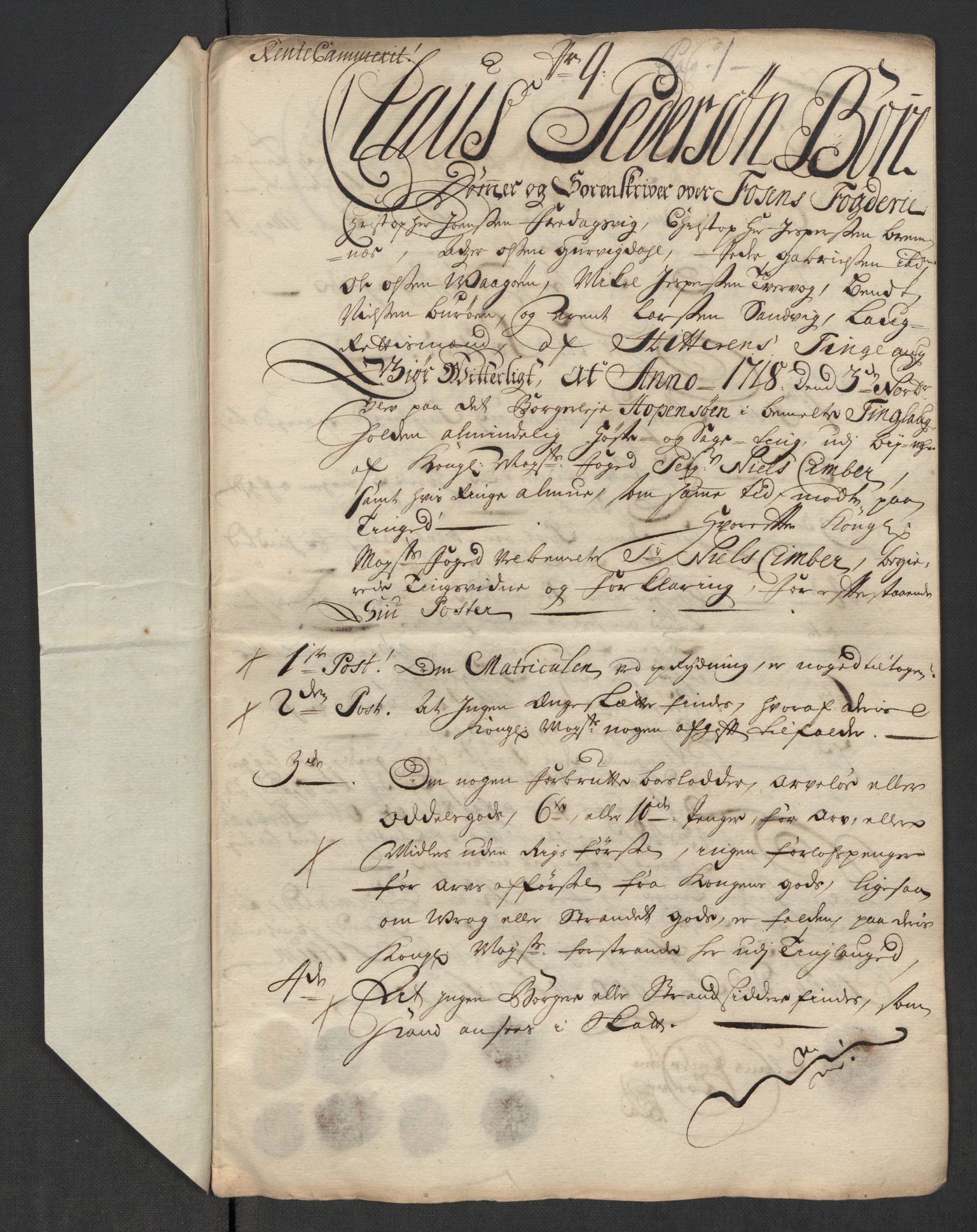 Rentekammeret inntil 1814, Reviderte regnskaper, Fogderegnskap, RA/EA-4092/R57/L3866: Fogderegnskap Fosen, 1718, s. 92