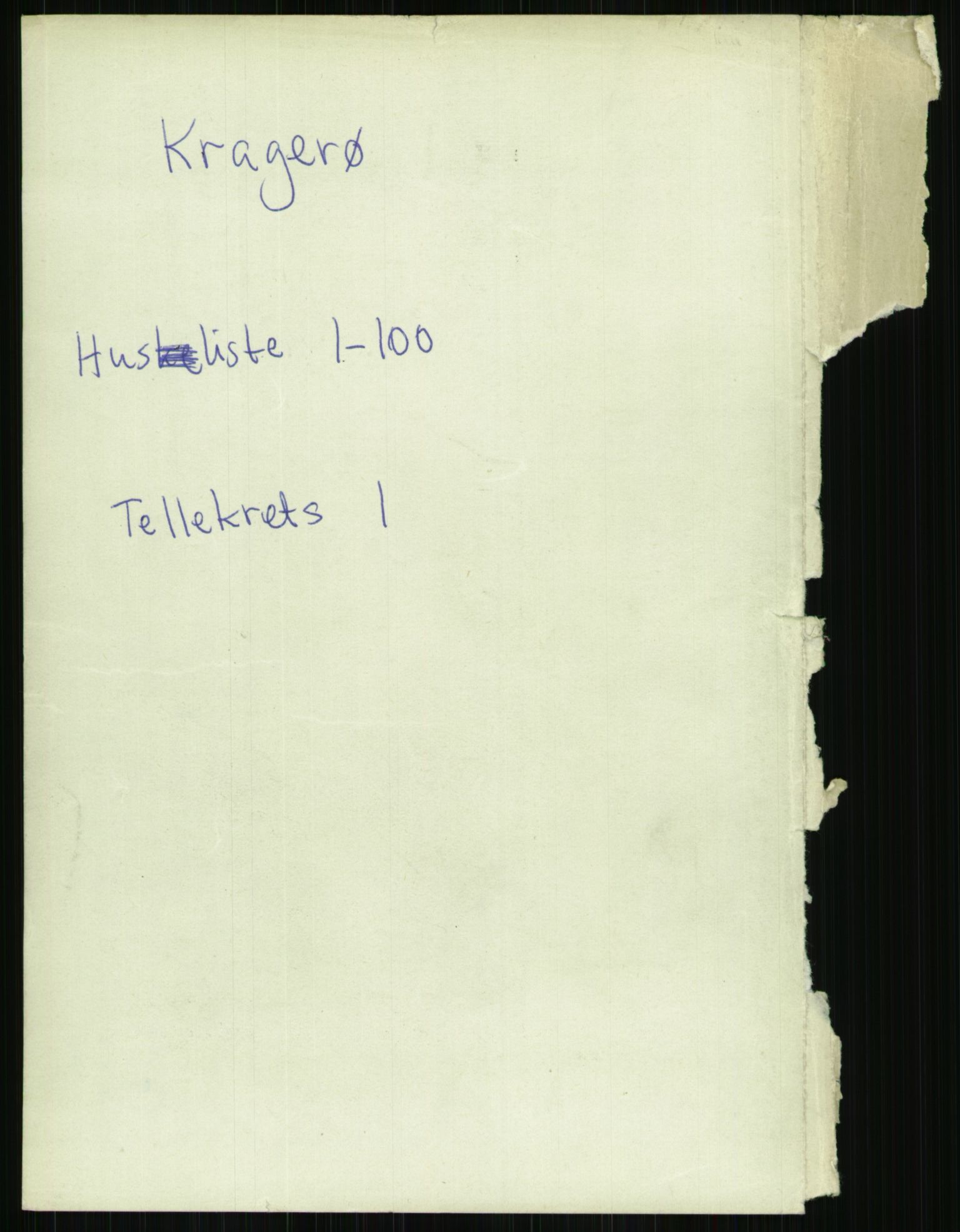 RA, Folketelling 1891 for 0801 Kragerø kjøpstad, 1891, s. 88
