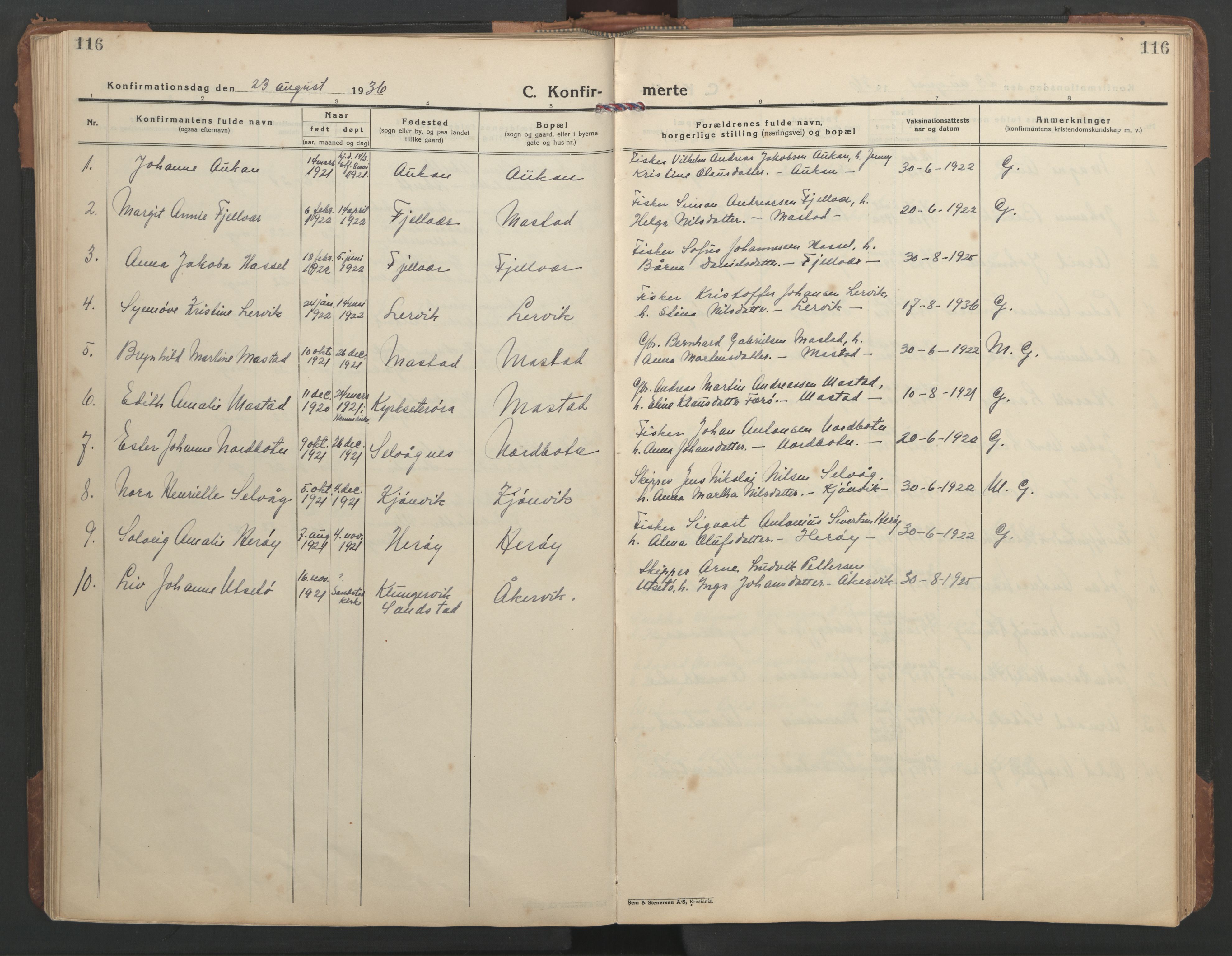 Ministerialprotokoller, klokkerbøker og fødselsregistre - Sør-Trøndelag, SAT/A-1456/638/L0569: Klokkerbok nr. 638C01, 1923-1961, s. 116