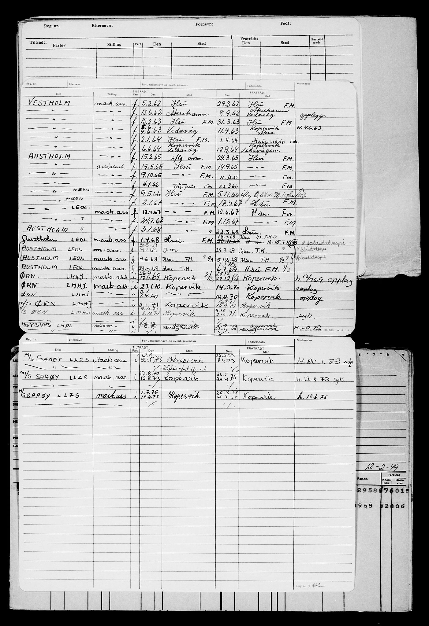 Direktoratet for sjømenn, RA/S-3545/G/Gb/L0149: Hovedkort, 1917, s. 86