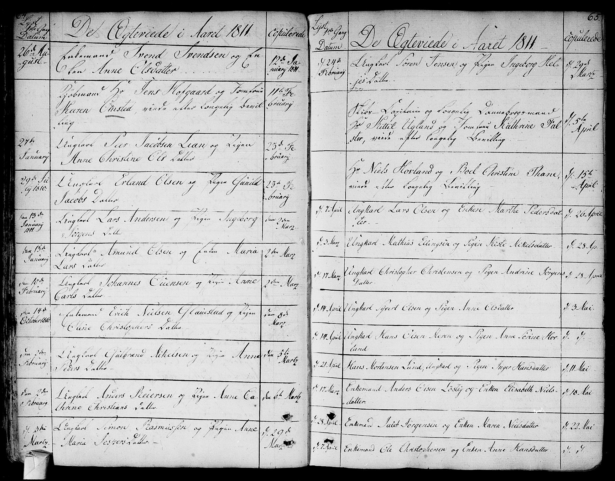 Bragernes kirkebøker, AV/SAKO-A-6/F/Fa/L0006a: Ministerialbok nr. I 6, 1782-1814, s. 64-65