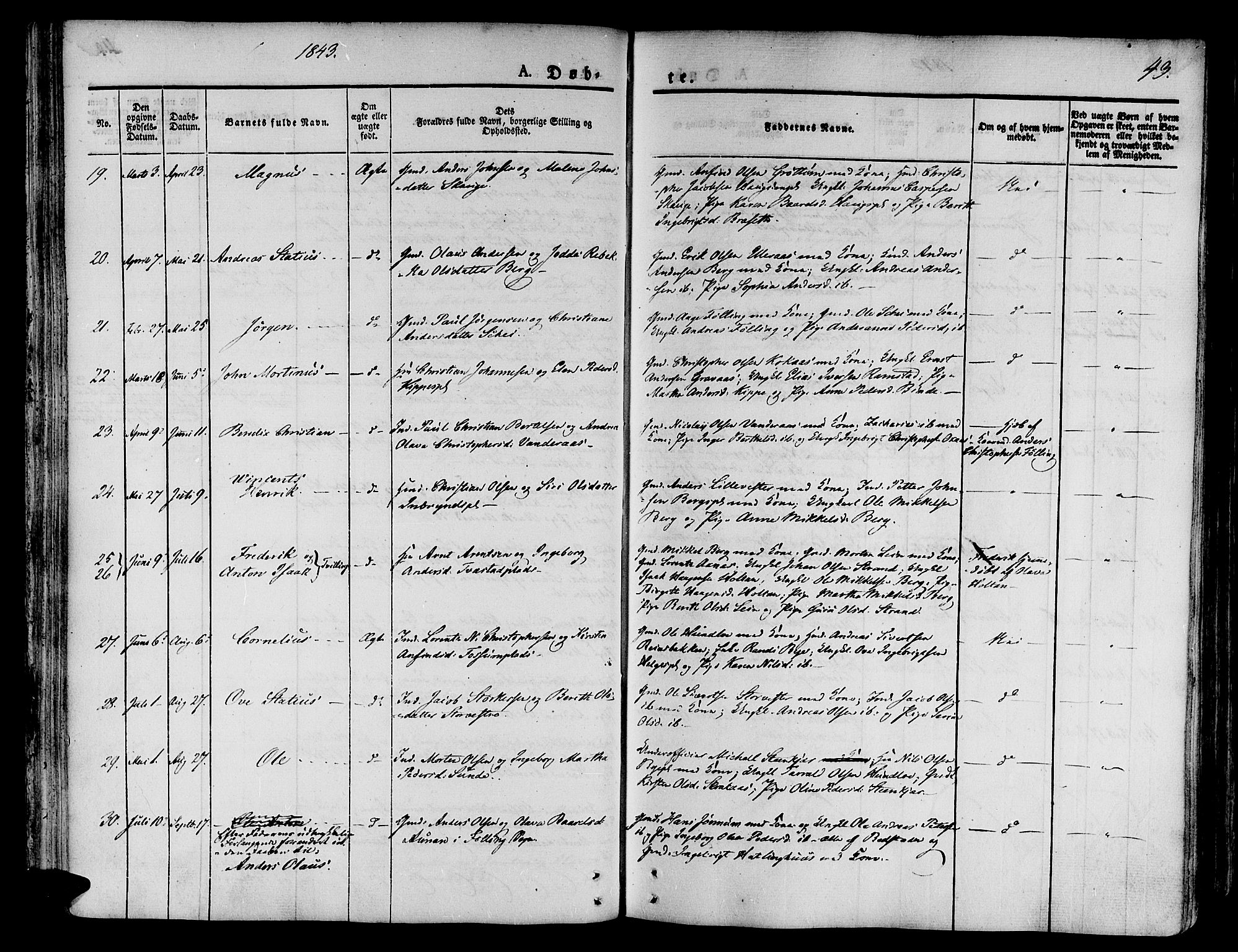 Ministerialprotokoller, klokkerbøker og fødselsregistre - Nord-Trøndelag, SAT/A-1458/746/L0445: Ministerialbok nr. 746A04, 1826-1846, s. 43