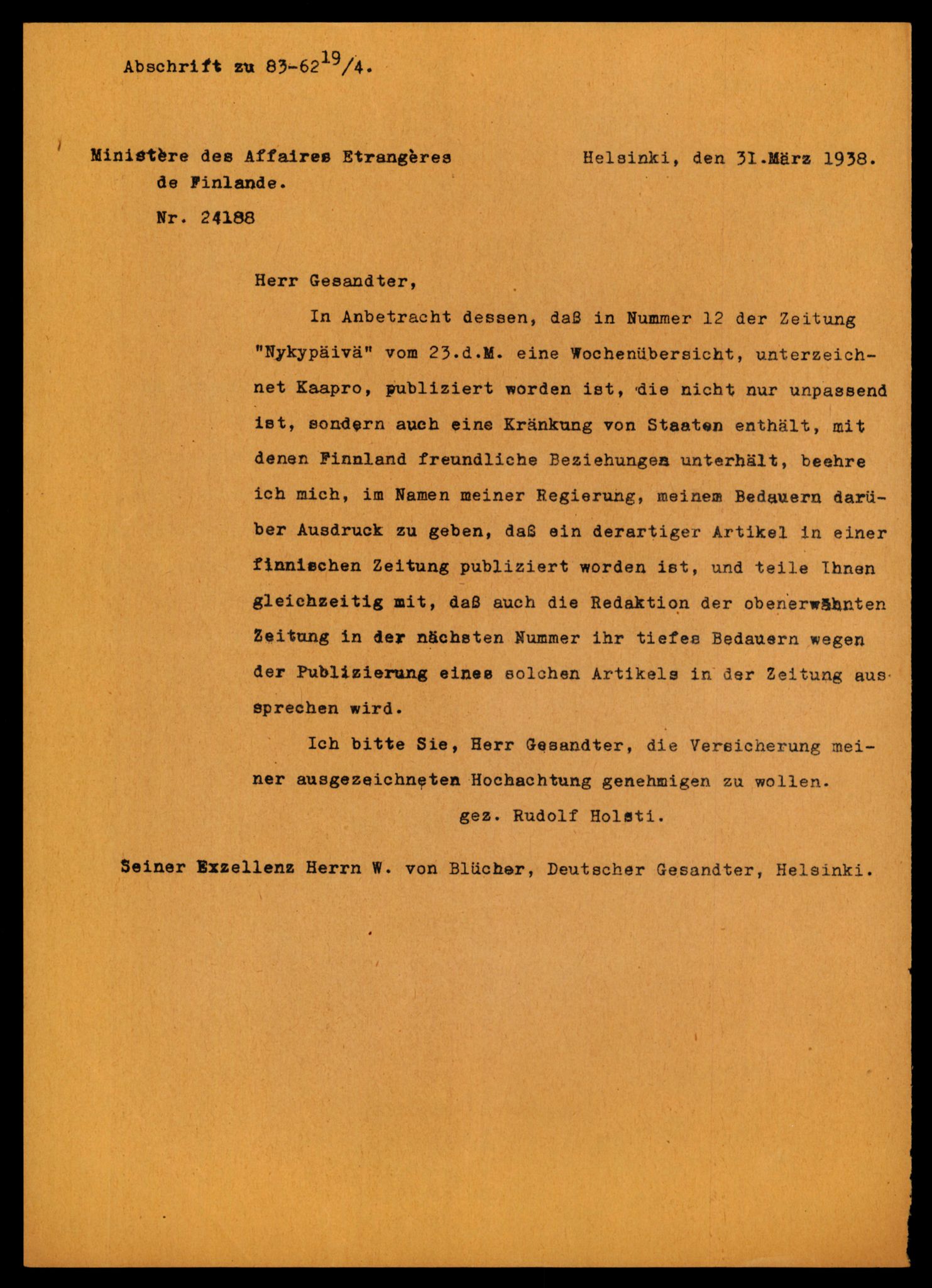 Forsvarets Overkommando. 2 kontor. Arkiv 11.4. Spredte tyske arkivsaker, AV/RA-RAFA-7031/D/Dar/Darc/L0021: FO.II. Tyske konsulater, 1929-1940, s. 612