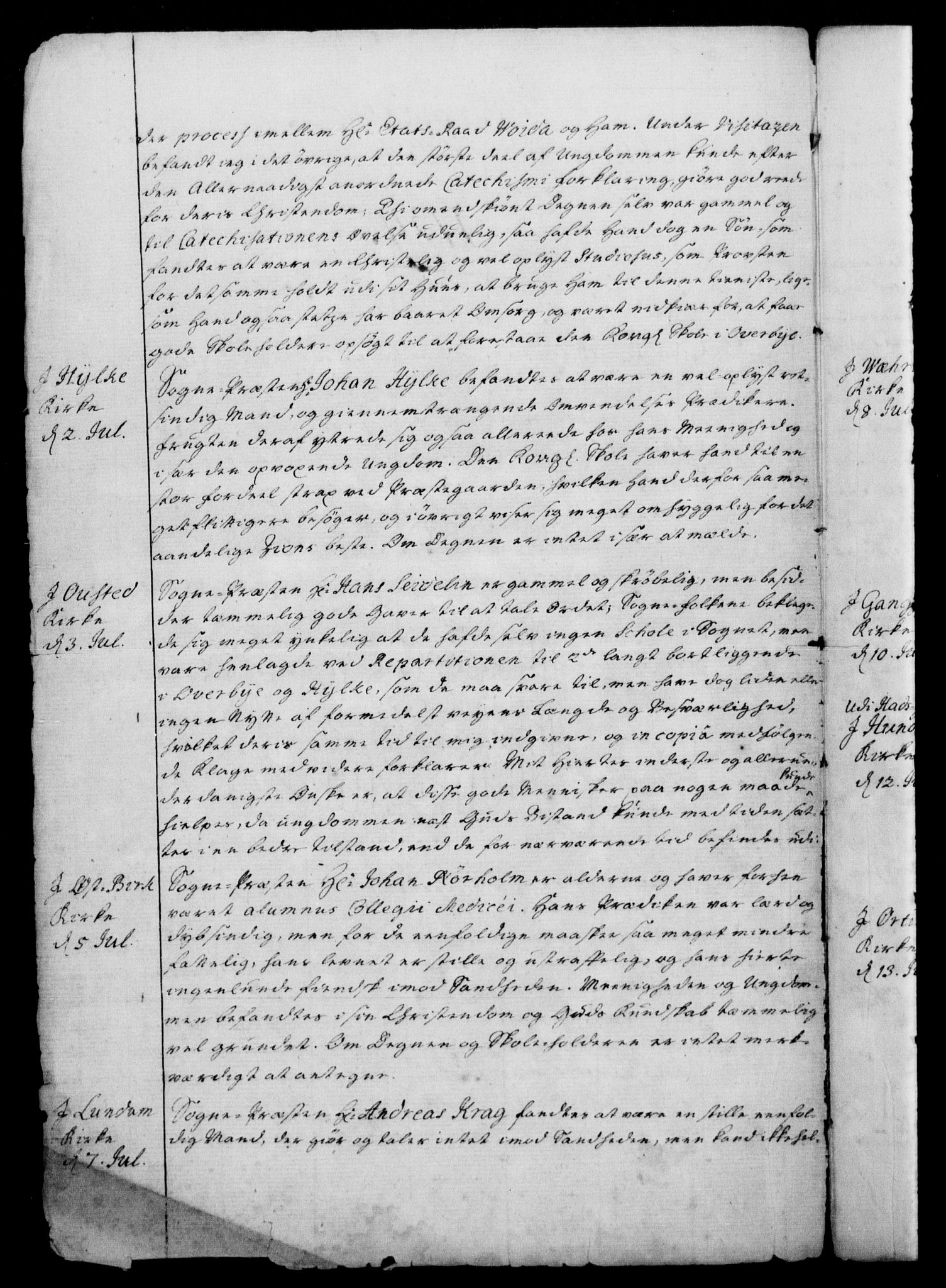 Generalkirkeinspektionskollegiet, DRA/A-0008/F4-11/F4-11-02: Indsendte visitationsberetninger fra biskopperne i Danmark: Århus, Ribe og Viborg Stift, 1739-1790