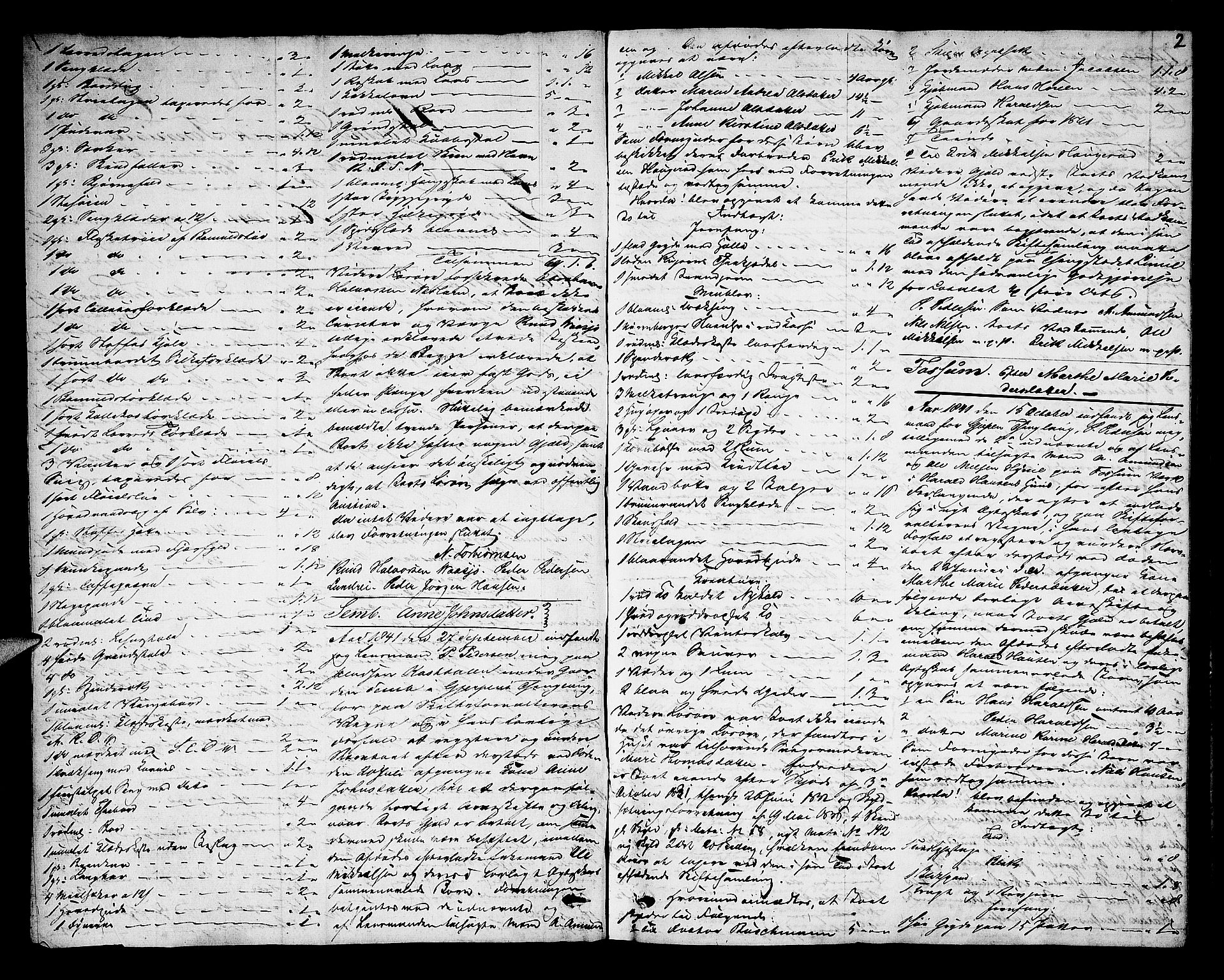 Bamble sorenskriveri, AV/SAKO-A-214/H/Hb/Hbb/Hbba/L0002: Skifteregistreringsprotokoll, 1841-1847, s. 2