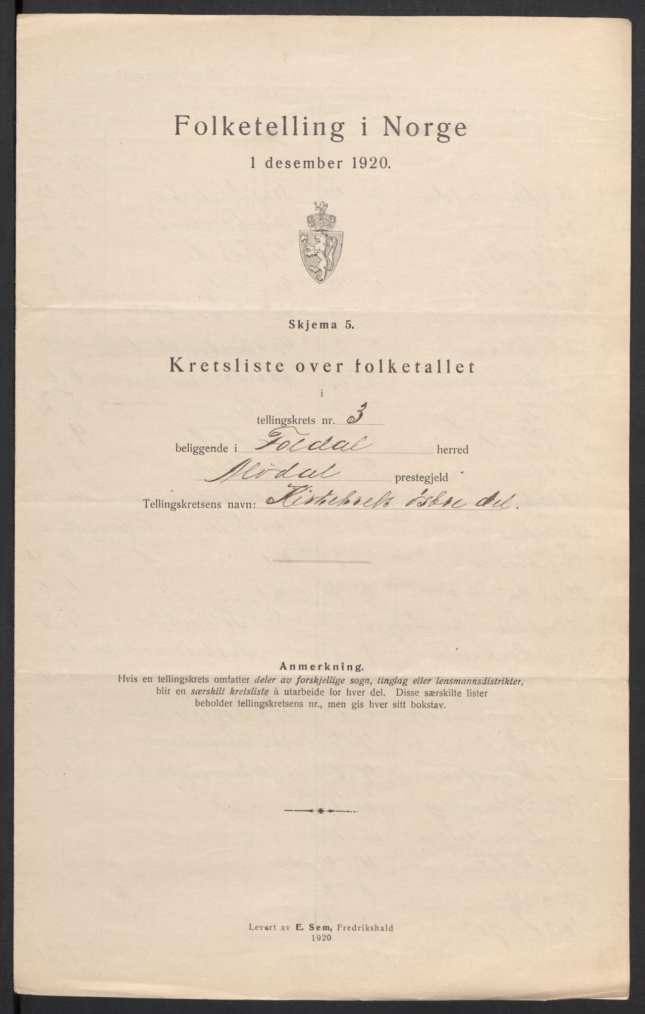 SAH, Folketelling 1920 for 0439 Folldal herred, 1920, s. 12