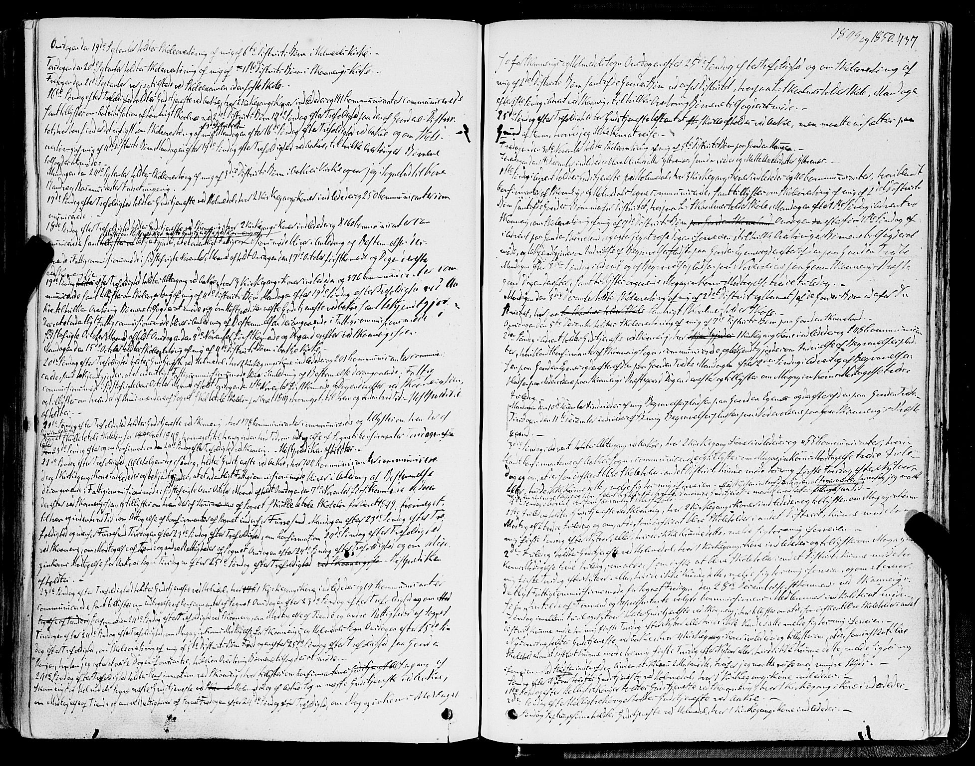 Skånevik sokneprestembete, AV/SAB-A-77801/H/Haa: Ministerialbok nr. A 5II, 1848-1869, s. 437
