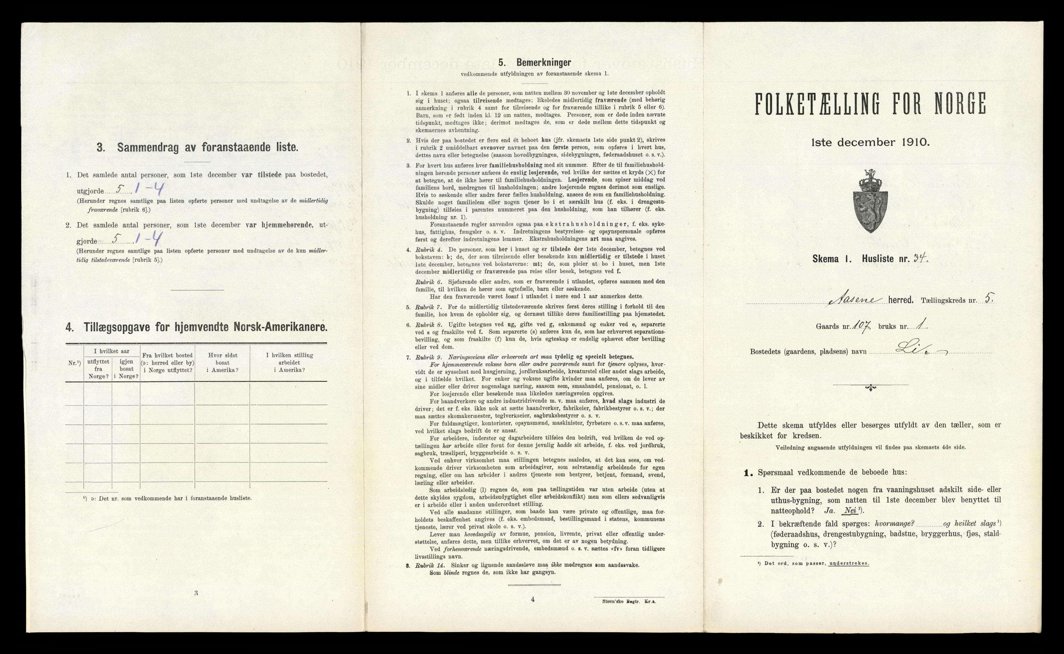RA, Folketelling 1910 for 1255 Åsane herred, 1910, s. 313