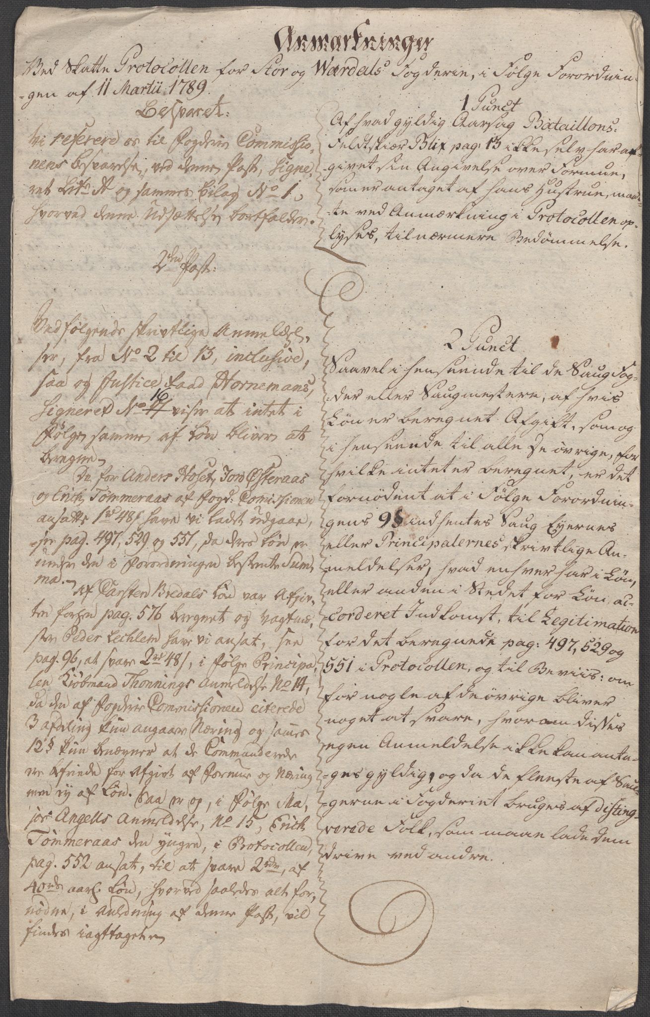 Rentekammeret inntil 1814, Reviderte regnskaper, Mindre regnskaper, AV/RA-EA-4068/Rf/Rfe/L0045: Stavanger, Stjørdal og Verdal fogderi, 1789, s. 139