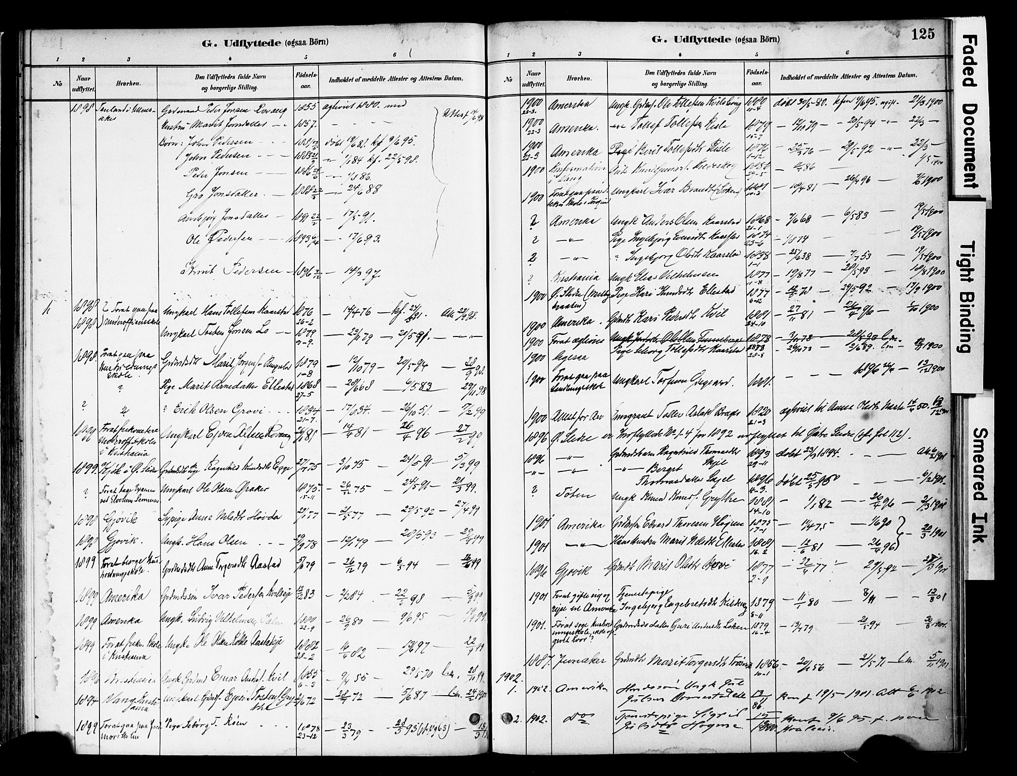 Vestre Slidre prestekontor, AV/SAH-PREST-136/H/Ha/Haa/L0005: Ministerialbok nr. 5, 1881-1912, s. 125