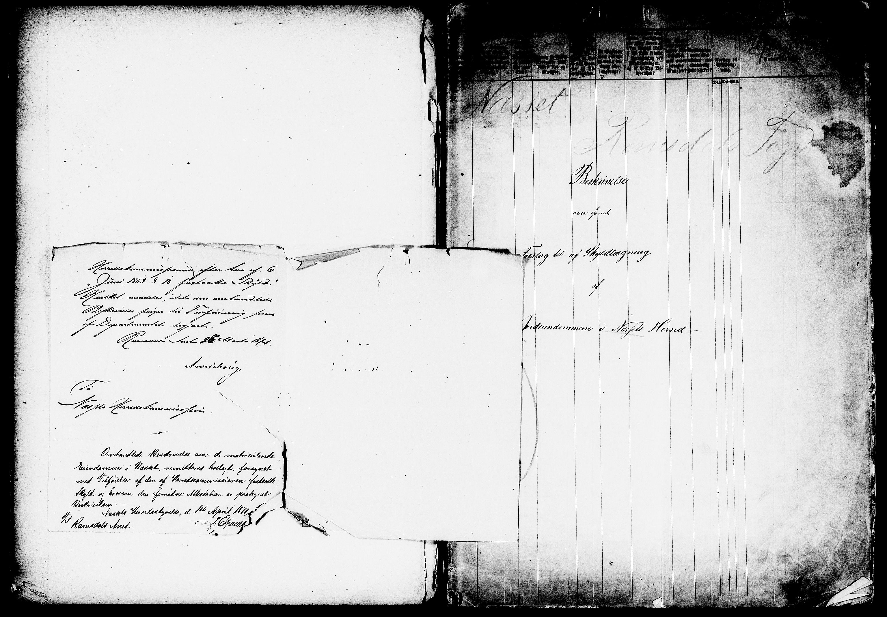 Matrikkelrevisjonen av 1863, AV/RA-S-1530/F/Fe/L0296: Nesset (Erisfjord og Vistdalen), 1863