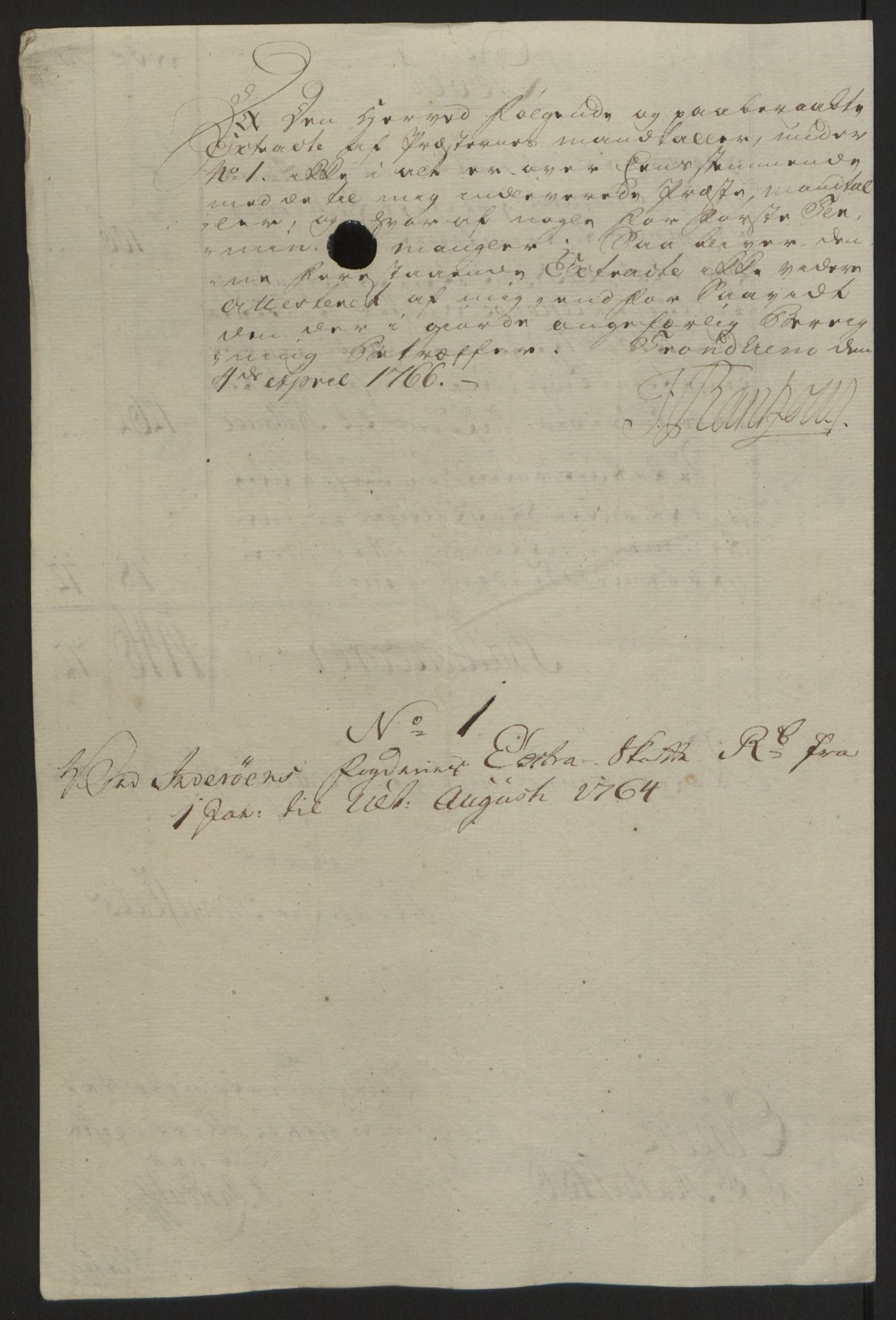 Rentekammeret inntil 1814, Reviderte regnskaper, Fogderegnskap, AV/RA-EA-4092/R63/L4420: Ekstraskatten Inderøy, 1762-1772, s. 147