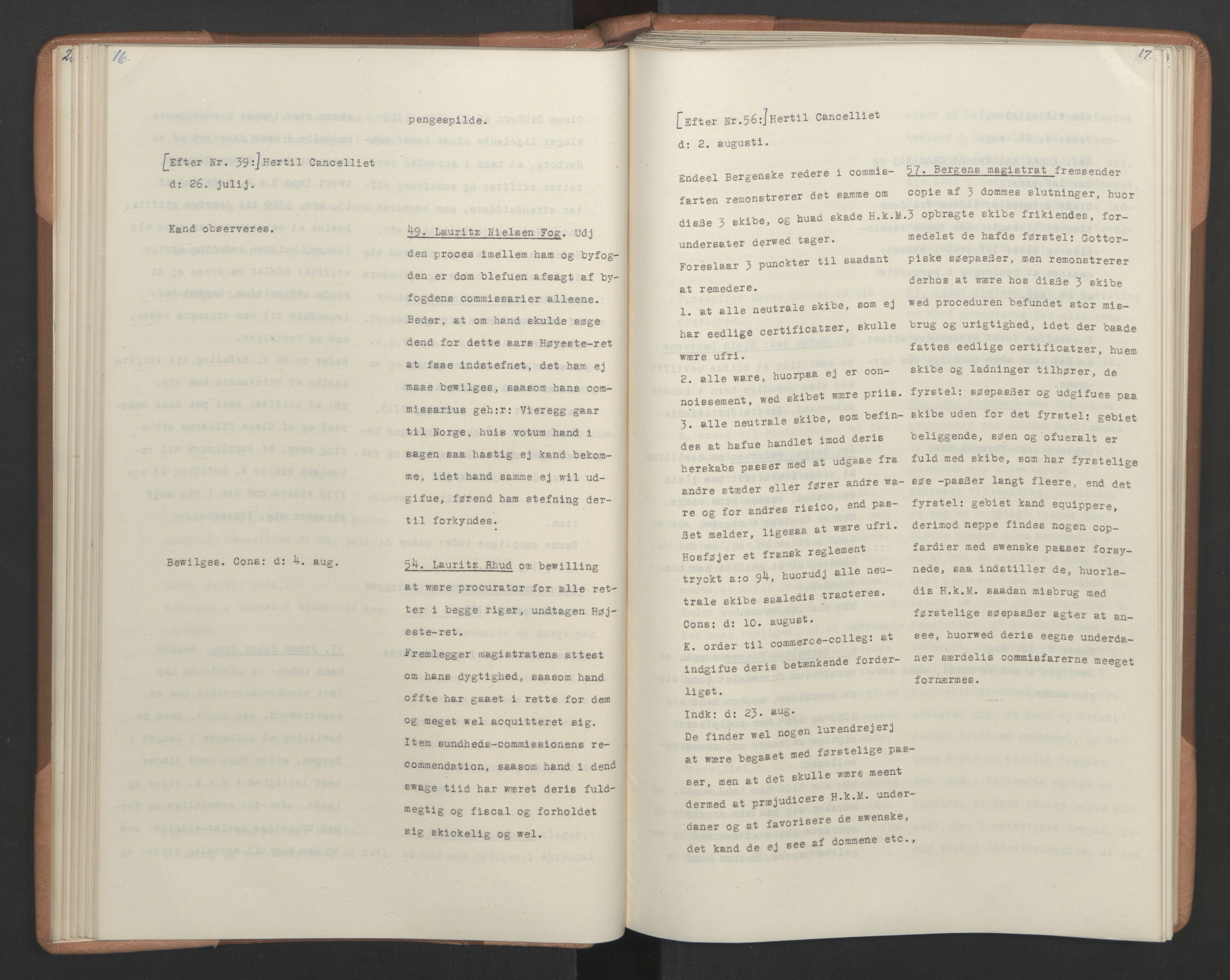 Avskriftsamlingen, RA/EA-4022/F/Fa/L0079: Supplikker, 1712-1713, s. 63