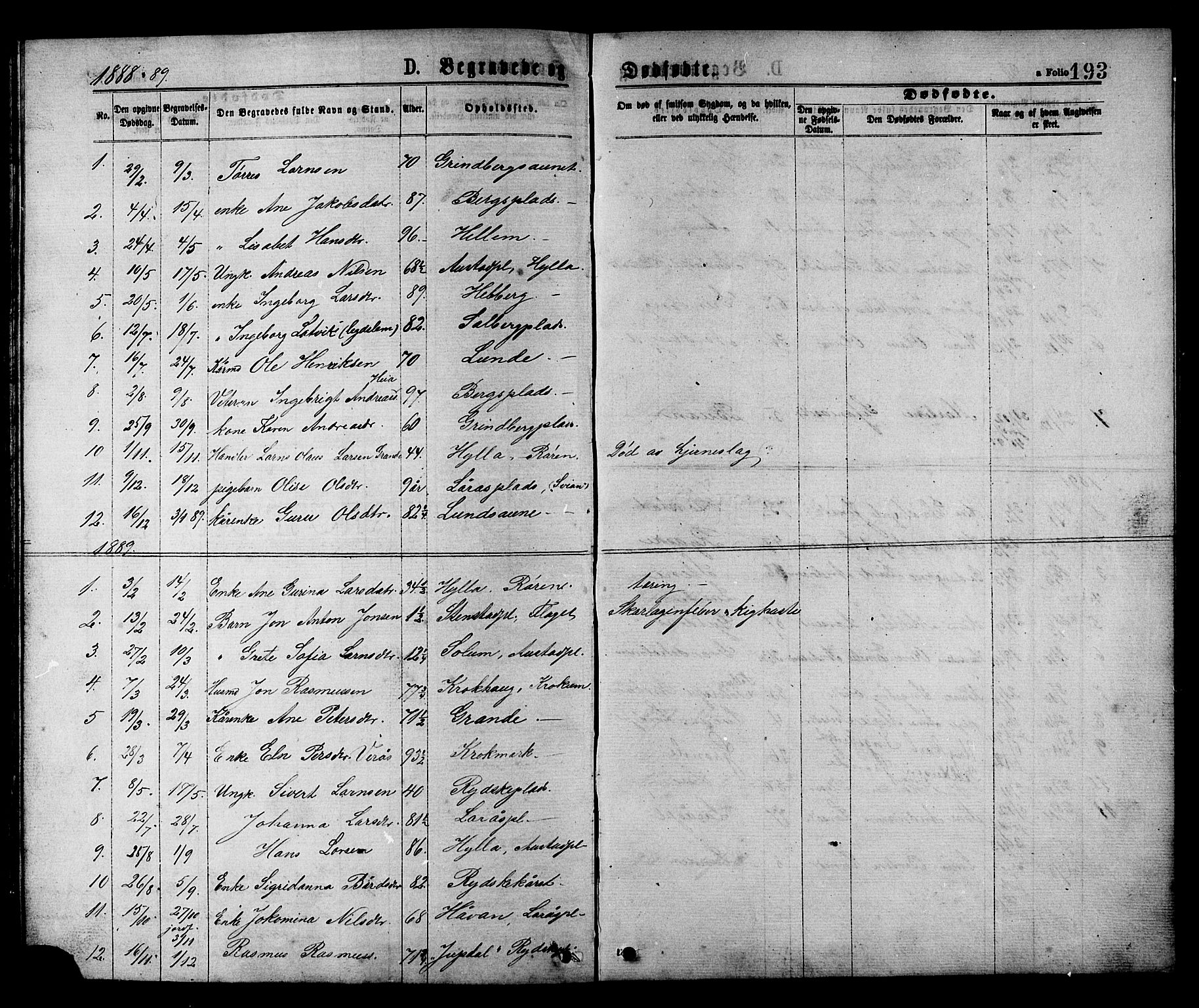 Ministerialprotokoller, klokkerbøker og fødselsregistre - Nord-Trøndelag, AV/SAT-A-1458/731/L0311: Klokkerbok nr. 731C02, 1875-1911, s. 193