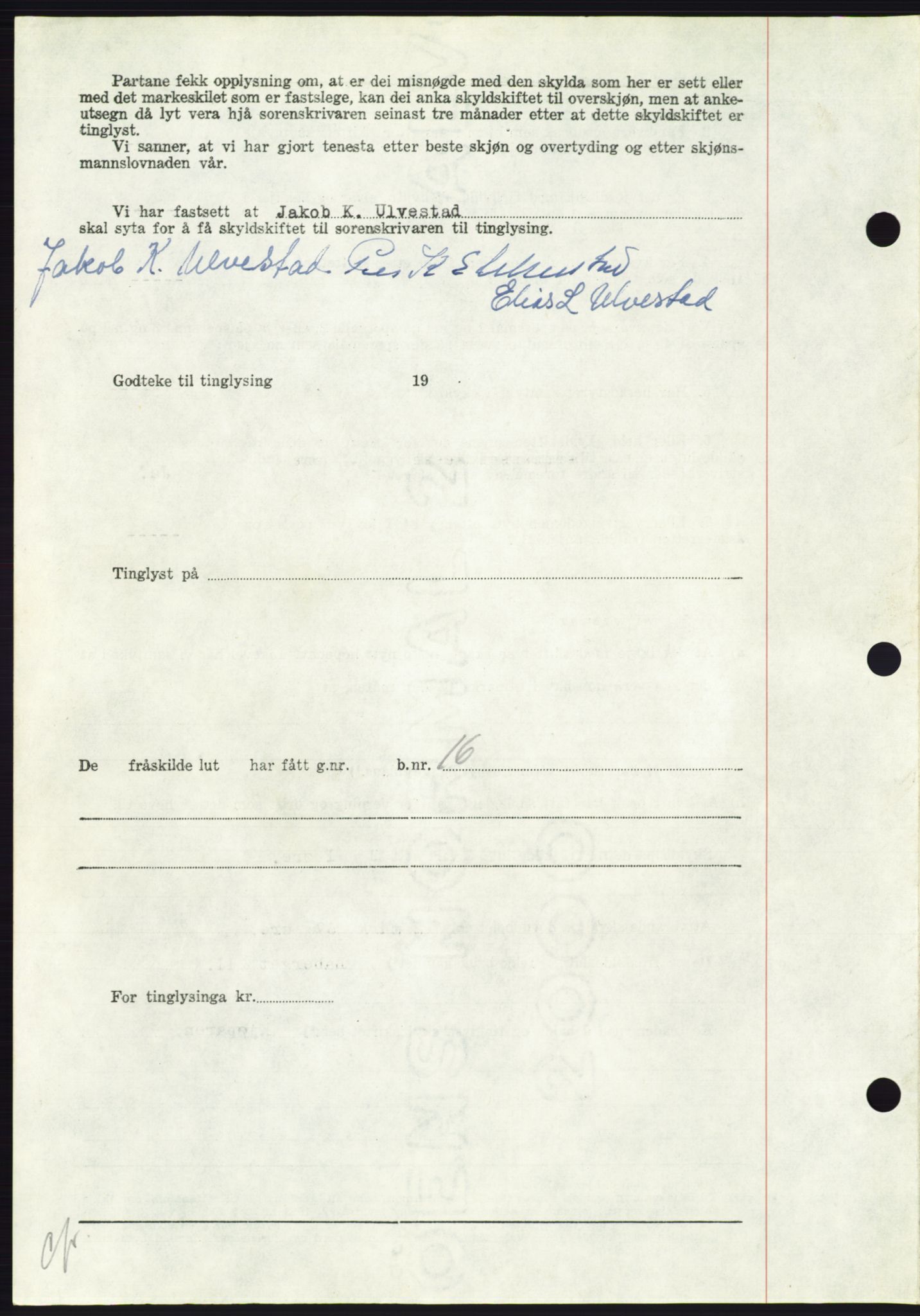 Søre Sunnmøre sorenskriveri, AV/SAT-A-4122/1/2/2C/L0104: Pantebok nr. 30A, 1956-1956, Dagboknr: 1396/1956