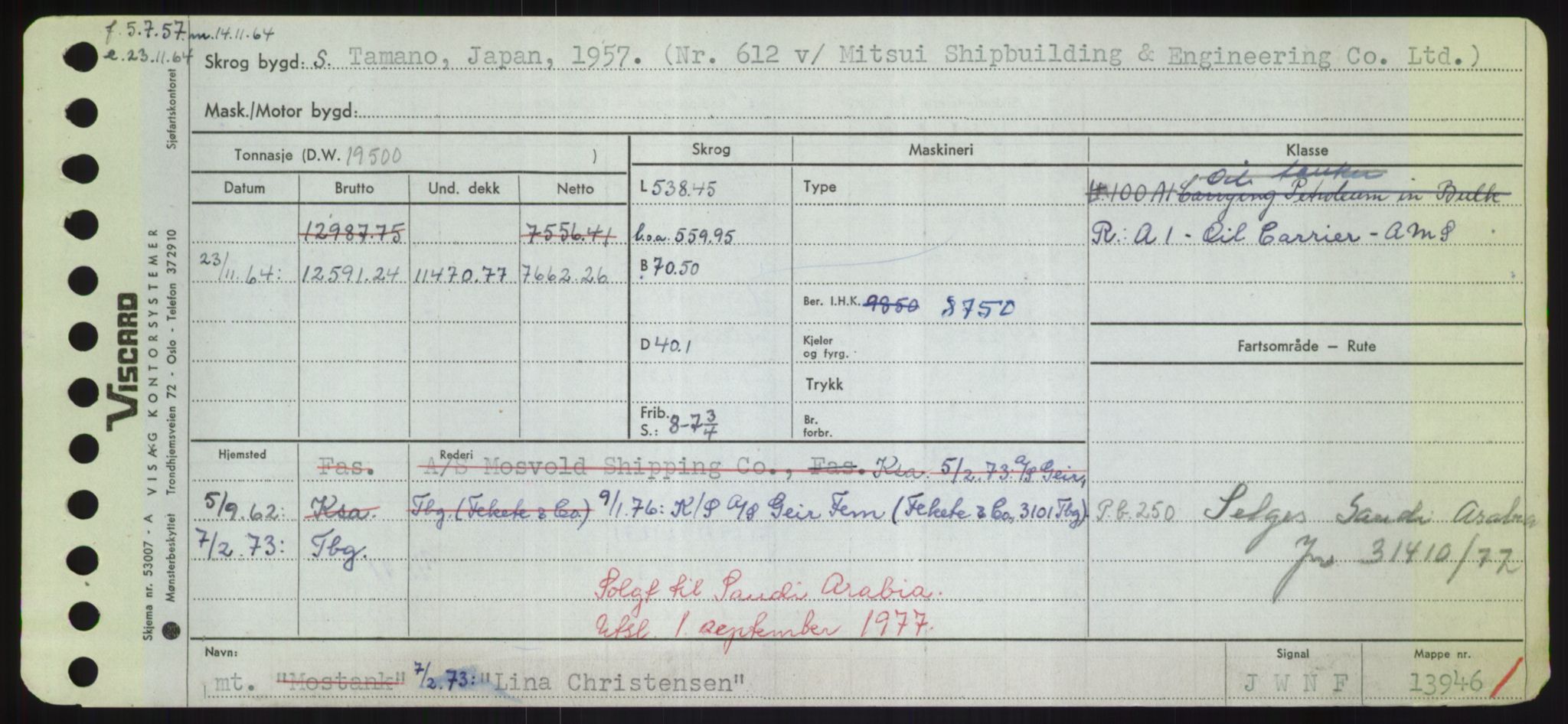 Sjøfartsdirektoratet med forløpere, Skipsmålingen, RA/S-1627/H/Hd/L0023: Fartøy, Lia-Løv, s. 99