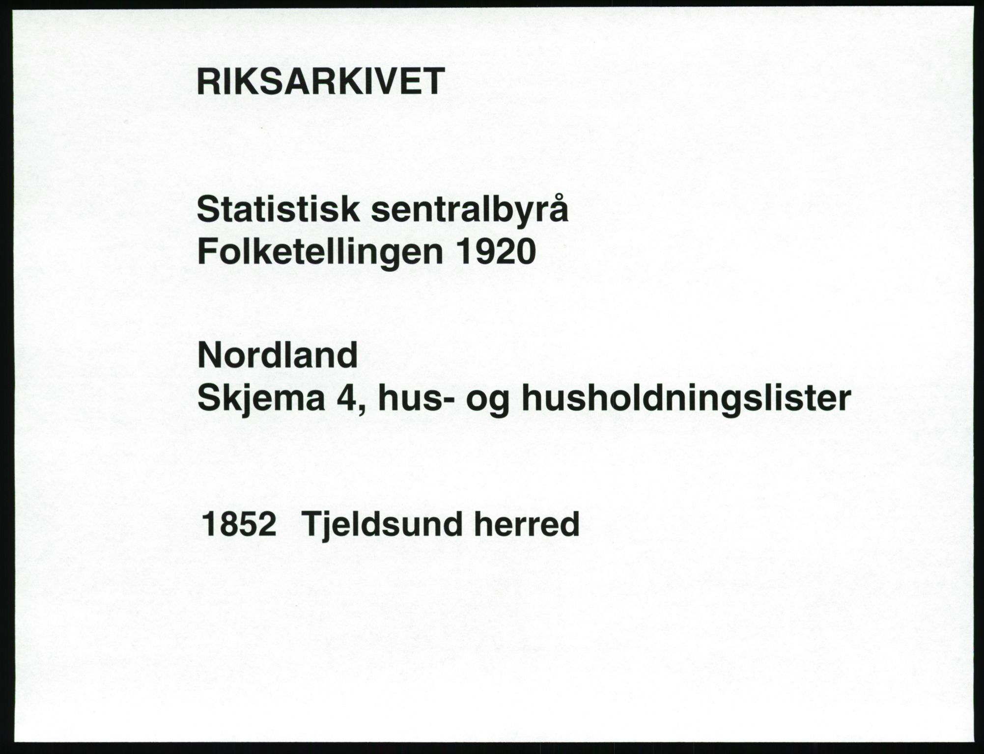 SAT, Folketelling 1920 for 1852 Tjeldsund herred, 1920, s. 26