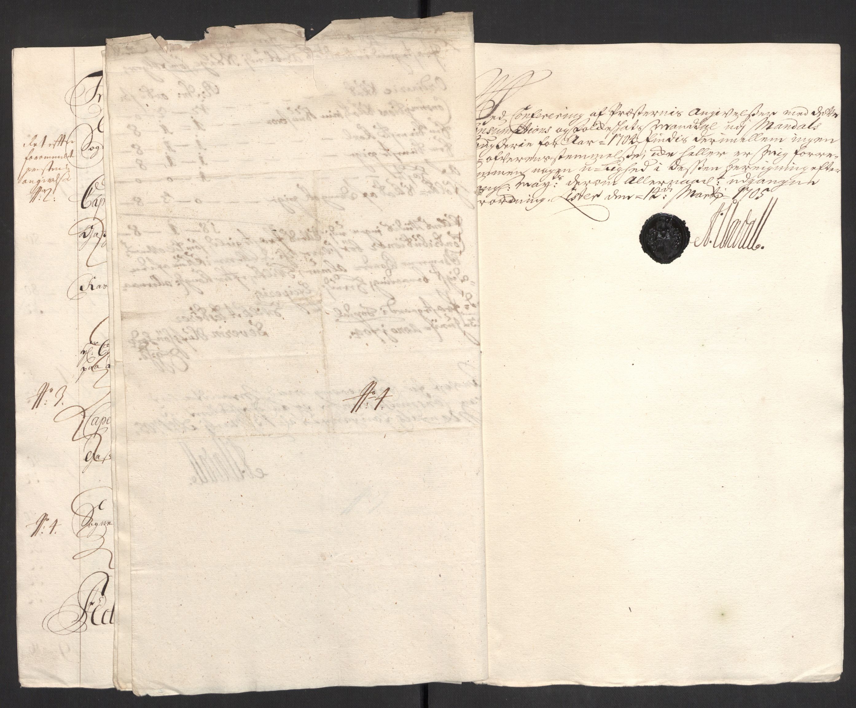 Rentekammeret inntil 1814, Reviderte regnskaper, Fogderegnskap, RA/EA-4092/R43/L2550: Fogderegnskap Lista og Mandal, 1703-1704, s. 320