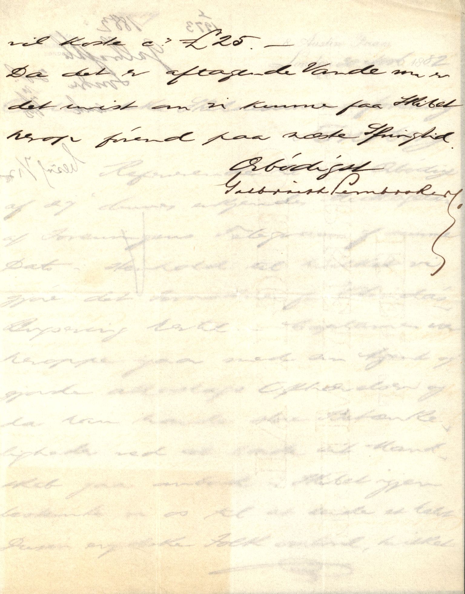 Pa 63 - Østlandske skibsassuranceforening, VEMU/A-1079/G/Ga/L0014/0009: Havaridokumenter / Peter, Olinda, Prinds Chr. August, Poseidon, 1882, s. 21