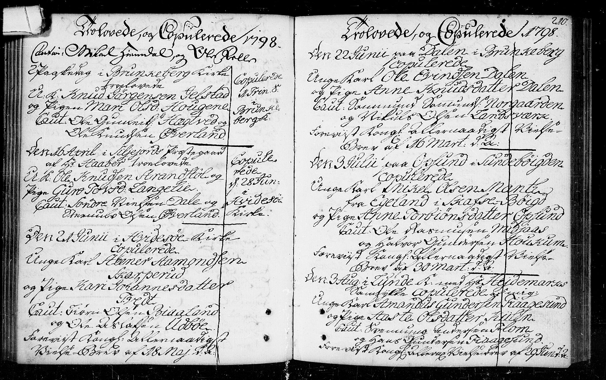 Kviteseid kirkebøker, SAKO/A-276/F/Fa/L0003: Ministerialbok nr. I 3, 1787-1799, s. 210