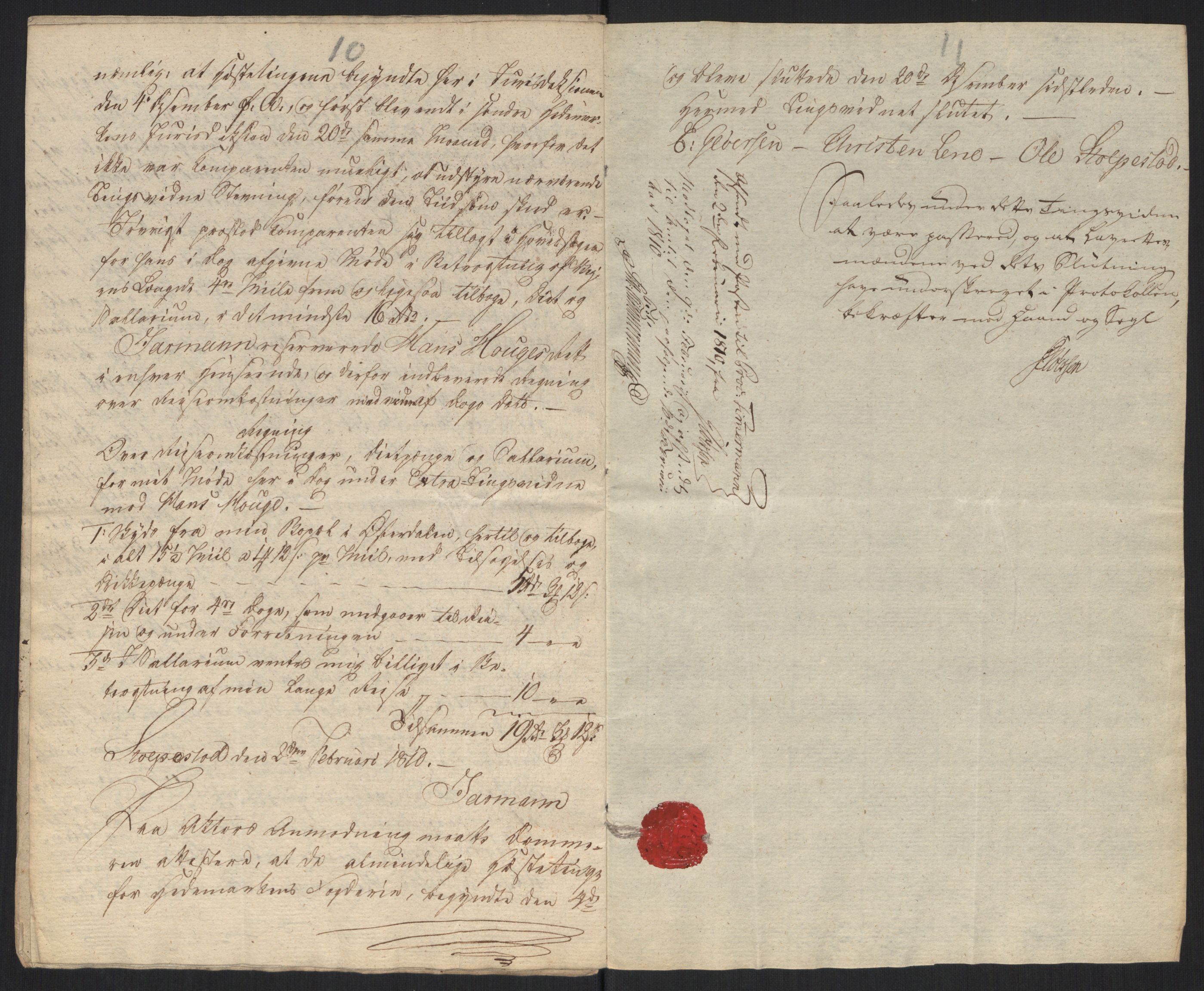 Justisdepartementet, Kommisjon i saken mot Hans Nielsen Hauge 1804, AV/RA-S-1151/D/L0004: Hans Nielsen Hauges sak, 1813, s. 46
