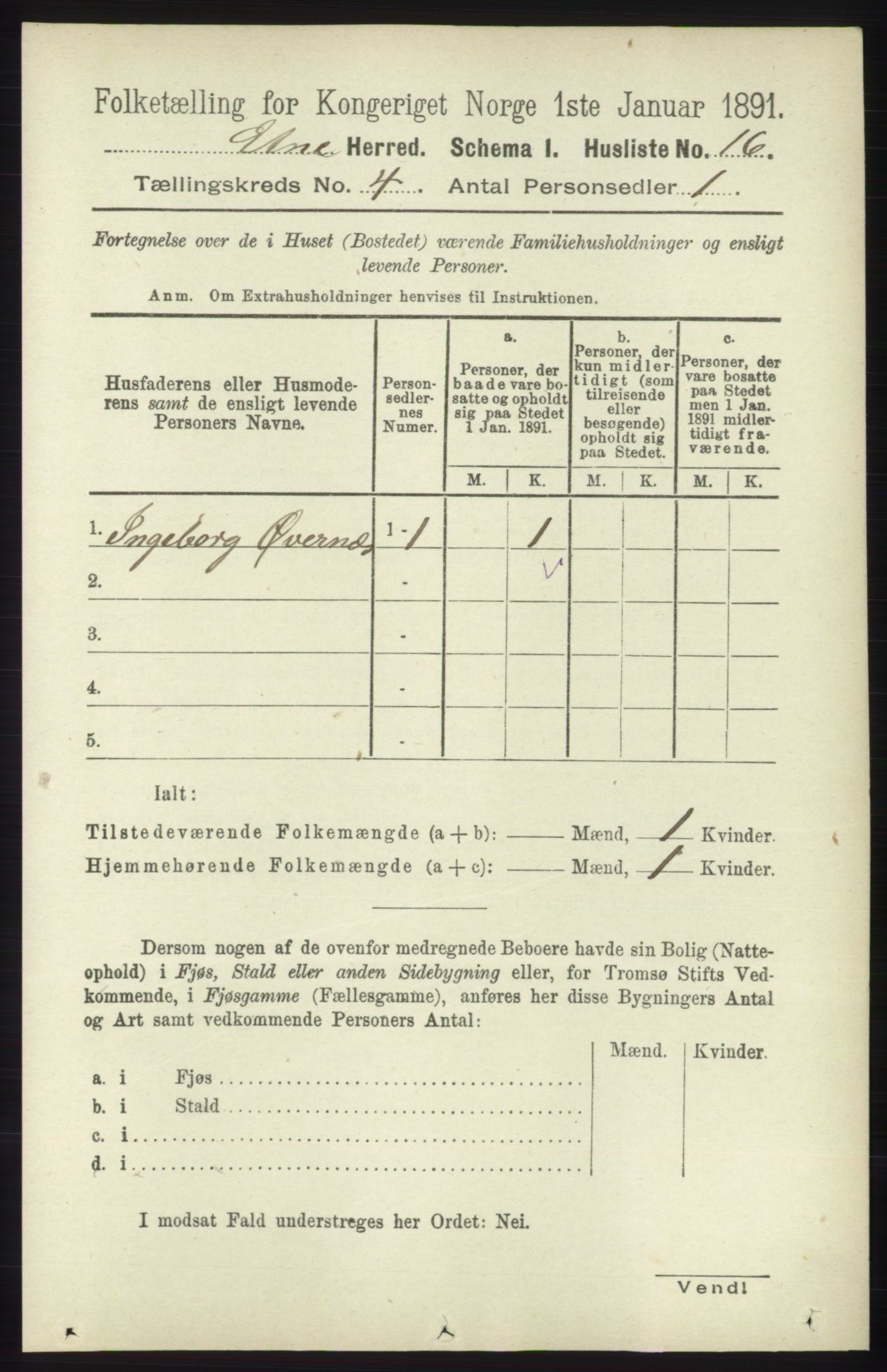 RA, Folketelling 1891 for 1211 Etne herred, 1891, s. 846