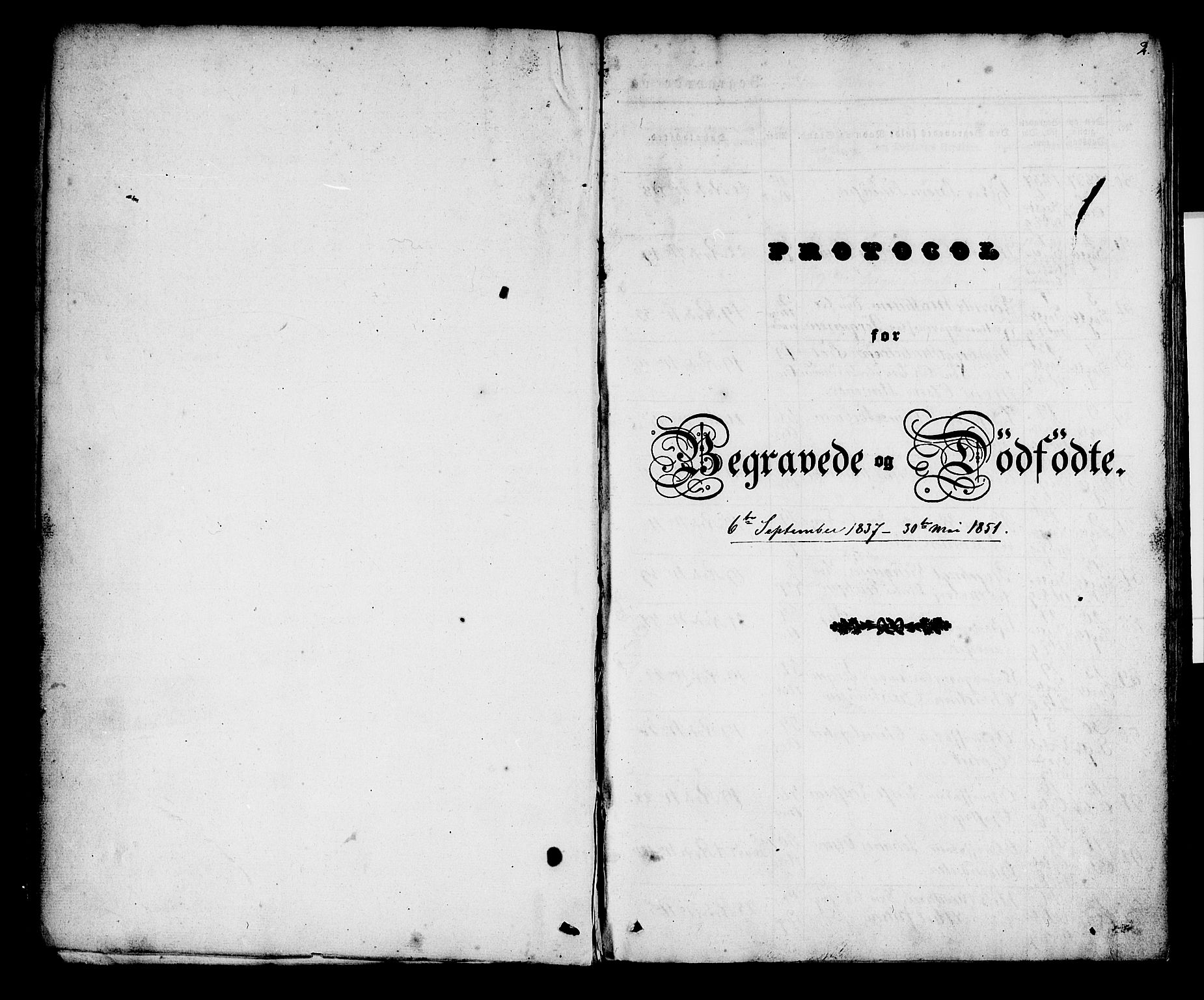 Korskirken sokneprestembete, SAB/A-76101/H/Hab: Klokkerbok nr. E 1, 1837-1851, s. 2