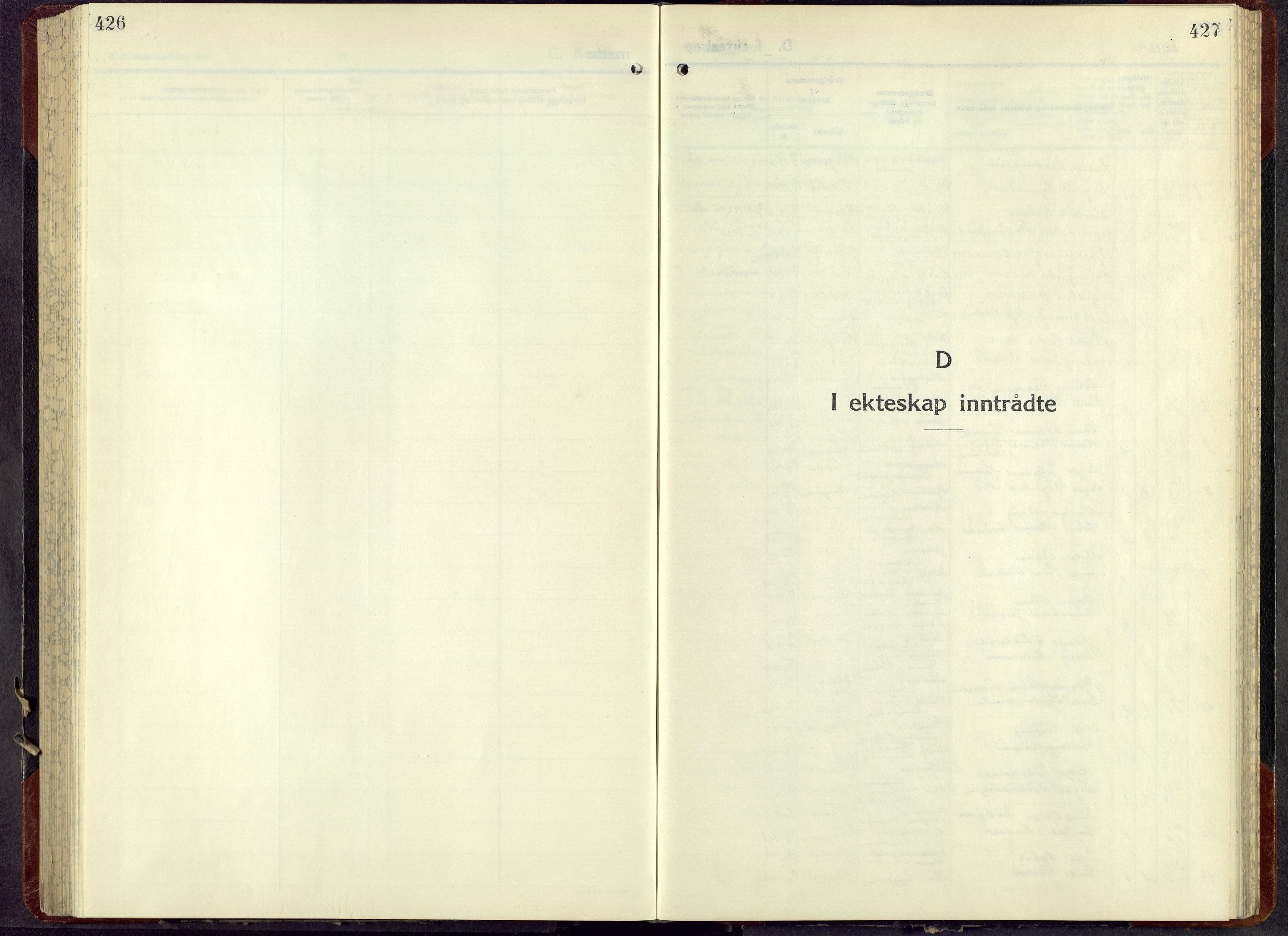 Ringsaker prestekontor, AV/SAH-PREST-014/L/La/L0021: Klokkerbok nr. 21, 1947-1956, s. 427