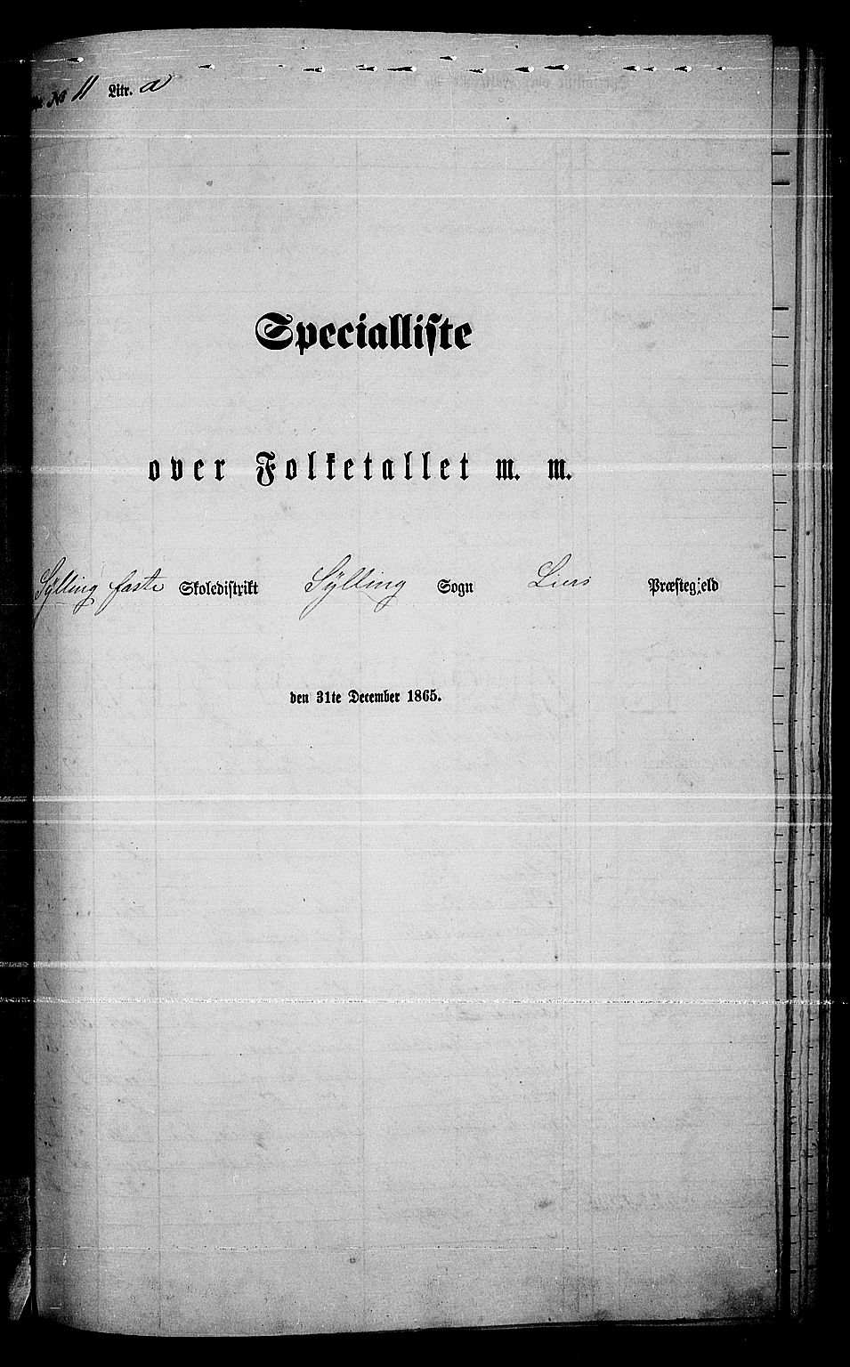 RA, Folketelling 1865 for 0626P Lier prestegjeld, 1865, s. 205