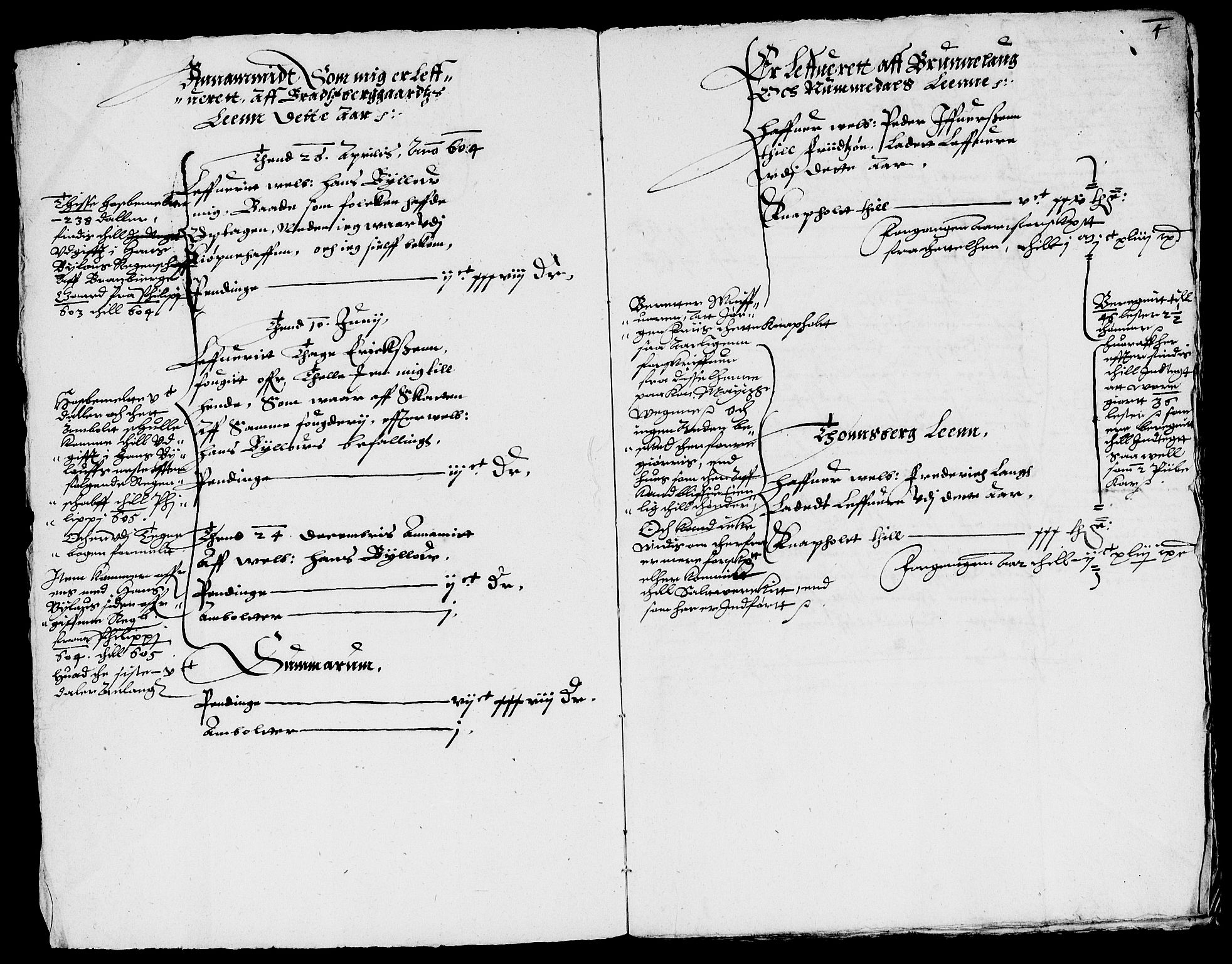 Rentekammeret inntil 1814, Reviderte regnskaper, Lensregnskaper, AV/RA-EA-5023/R/Rb/Rbk/L0001: Langesund saltverk, 1602-1606