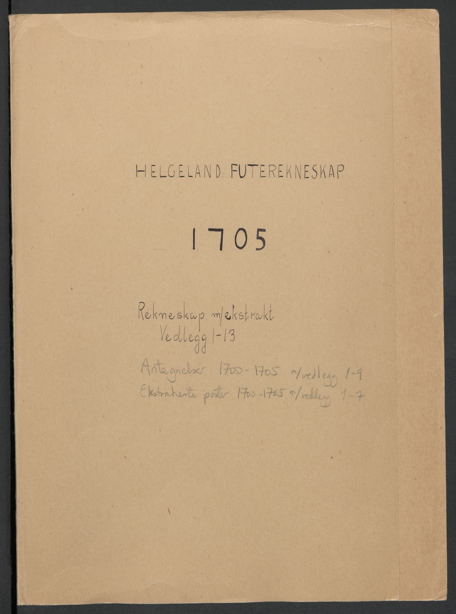 Rentekammeret inntil 1814, Reviderte regnskaper, Fogderegnskap, RA/EA-4092/R65/L4508: Fogderegnskap Helgeland, 1702-1705, s. 351