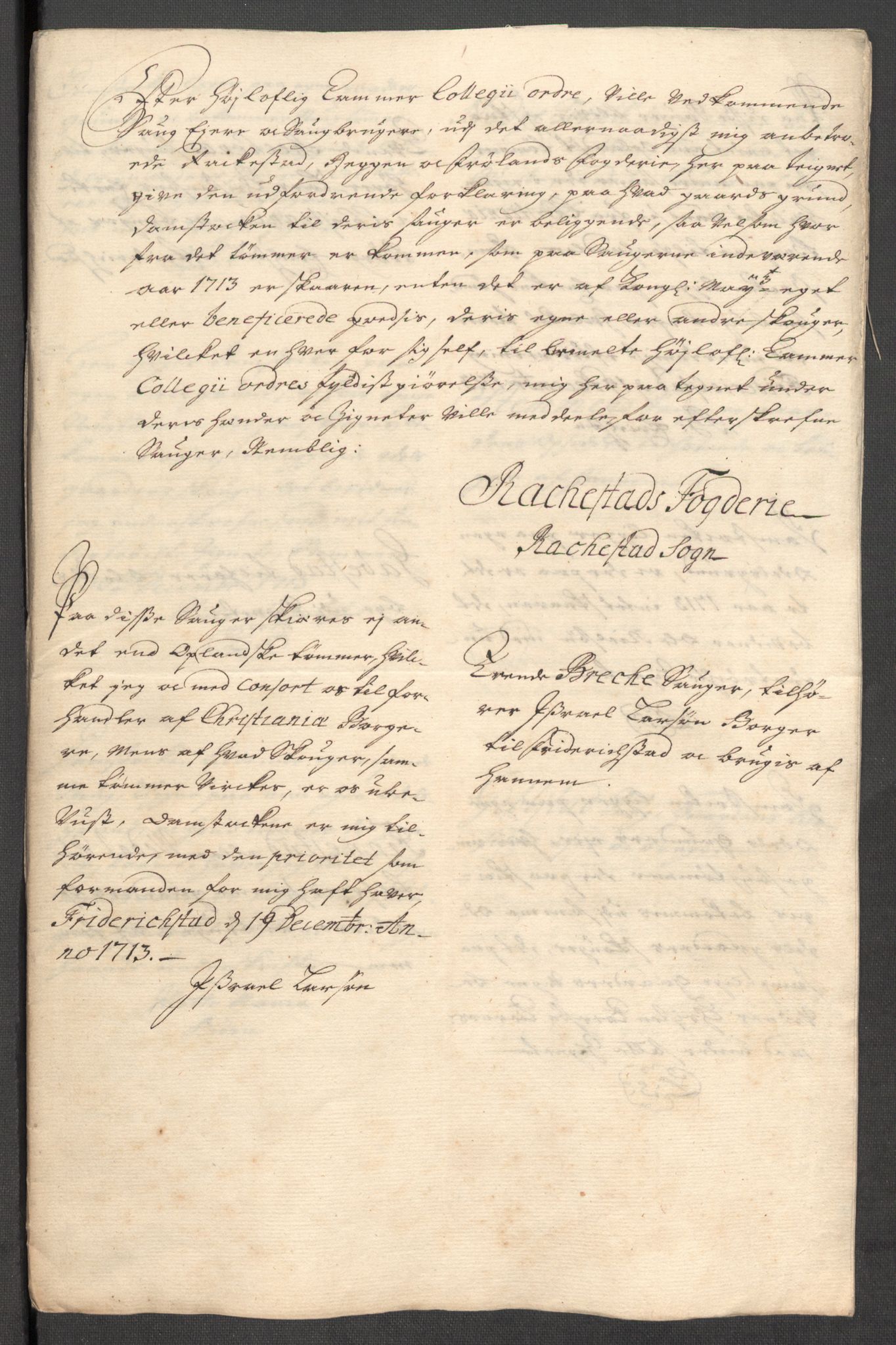 Rentekammeret inntil 1814, Reviderte regnskaper, Fogderegnskap, RA/EA-4092/R07/L0306: Fogderegnskap Rakkestad, Heggen og Frøland, 1713, s. 232