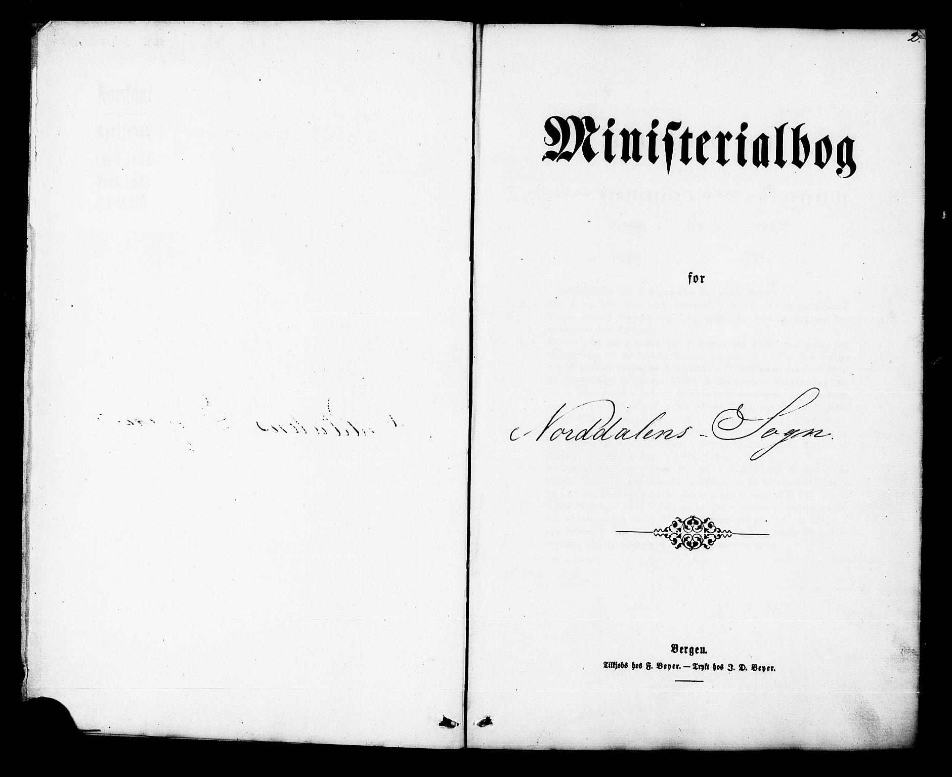 Ministerialprotokoller, klokkerbøker og fødselsregistre - Møre og Romsdal, AV/SAT-A-1454/519/L0253: Ministerialbok nr. 519A12, 1860-1883, s. 2