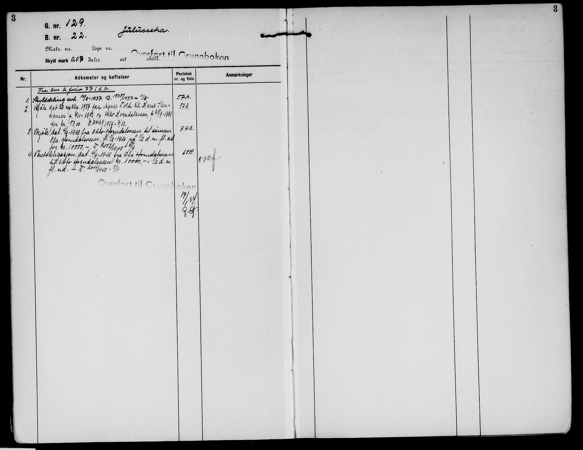 Sør-Østerdal sorenskriveri, AV/SAH-TING-018/H/Ha/Haa/L0032: Panteregister nr. 14, 1922-1954, s. 3