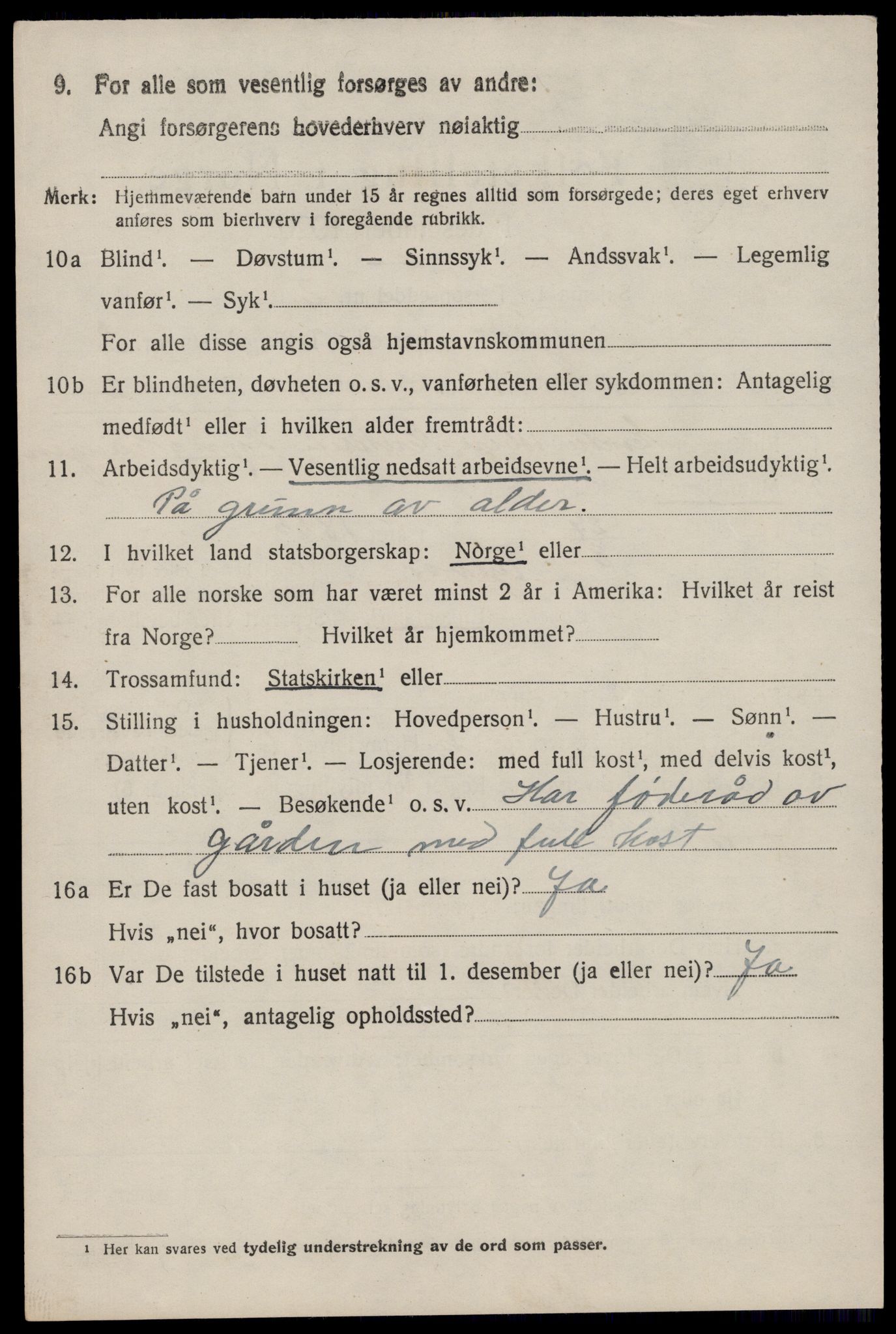 SAST, Folketelling 1920 for 1146 Tysvær herred, 1920, s. 1169