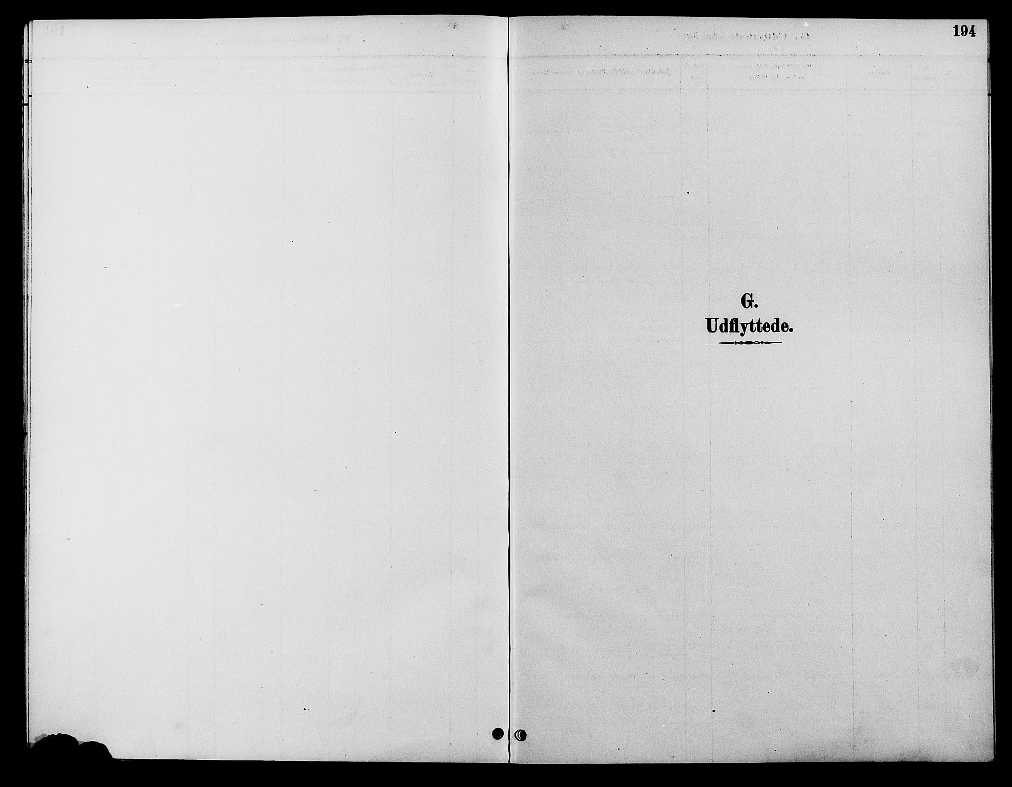 Åmli sokneprestkontor, SAK/1111-0050/F/Fb/Fbc/L0004: Klokkerbok nr. B 4, 1889-1902, s. 194