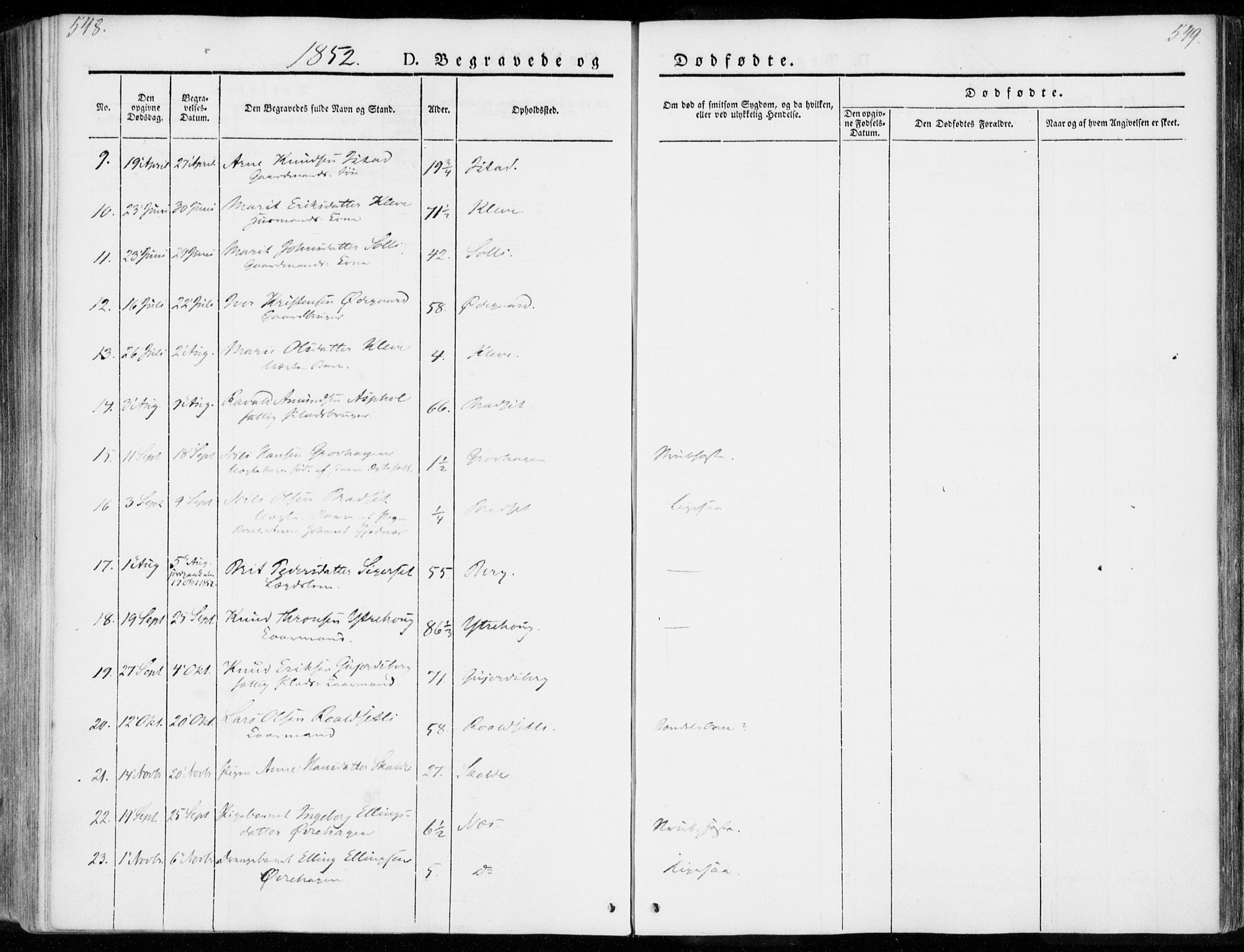 Ministerialprotokoller, klokkerbøker og fødselsregistre - Møre og Romsdal, AV/SAT-A-1454/557/L0680: Ministerialbok nr. 557A02, 1843-1869, s. 548-549